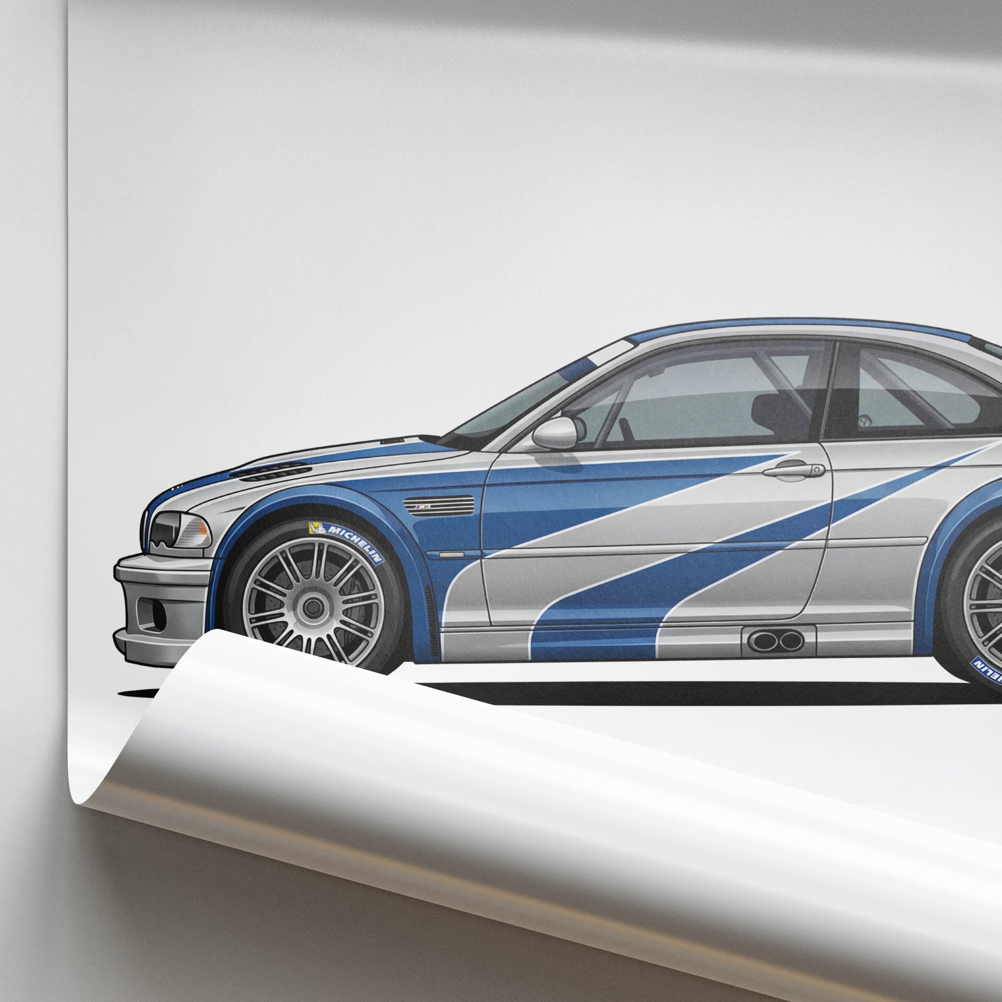 2001 BMW M3 GTR E46 BMW Motorsport – Car Print