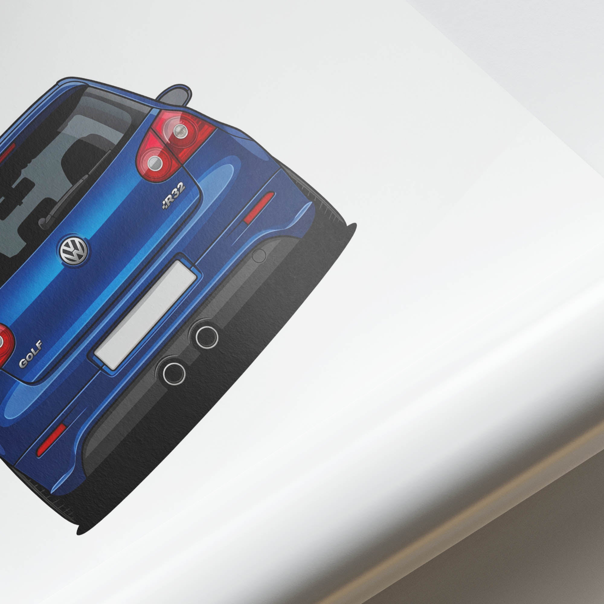 2005 Volkswagen Golf R32 MK5 Deep – Car Print