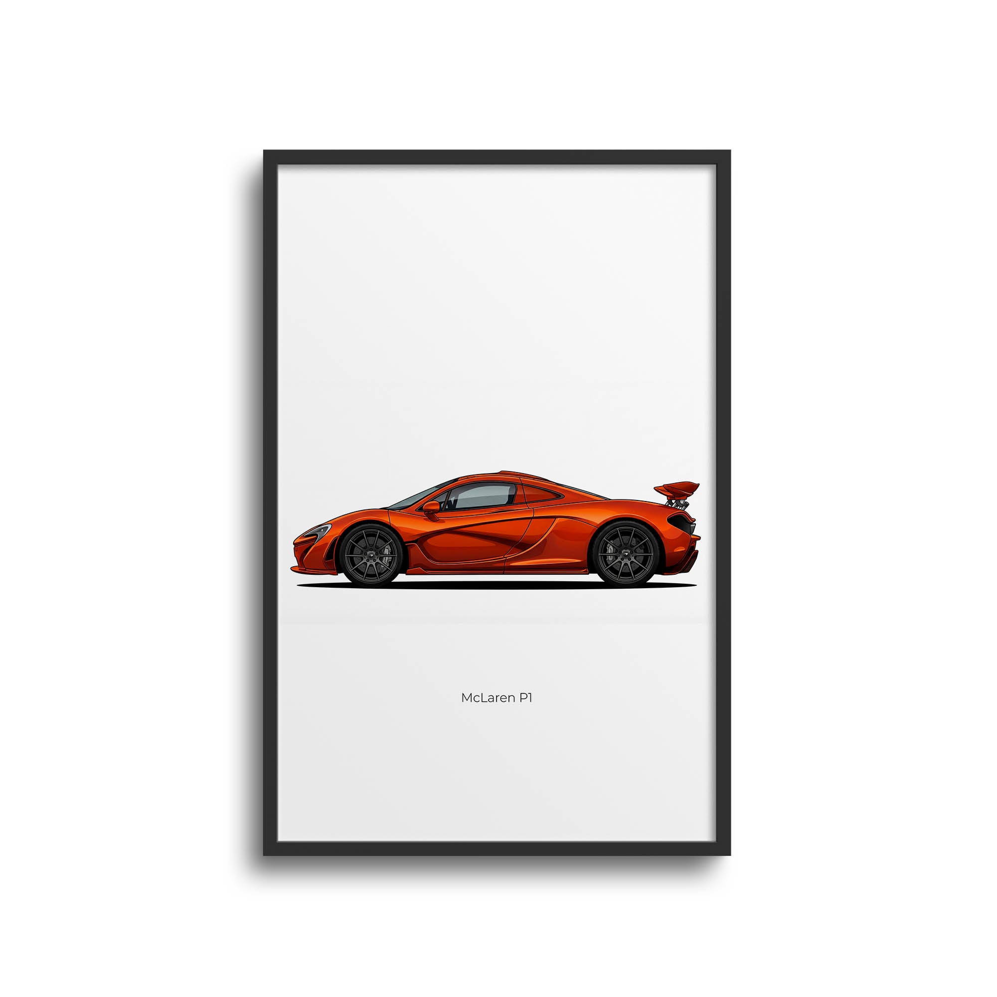 2013 McLaren P1 Volcano – Car Print (Side)
