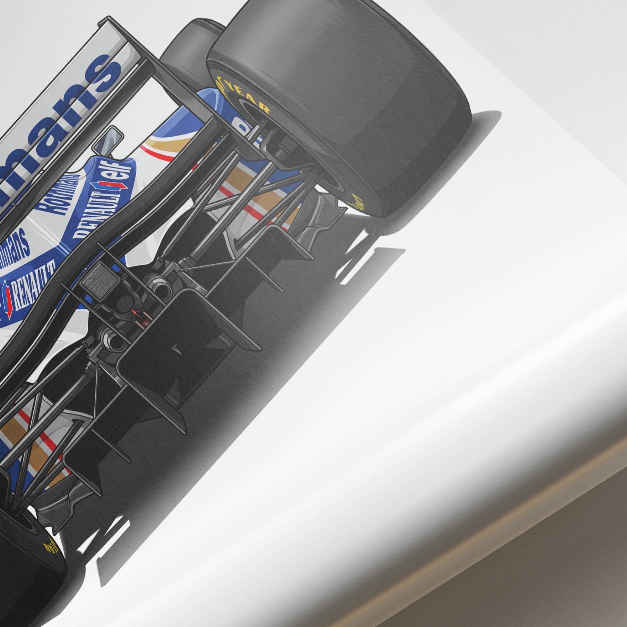 1996 Williams FW18 Damon Hill – Car Print
