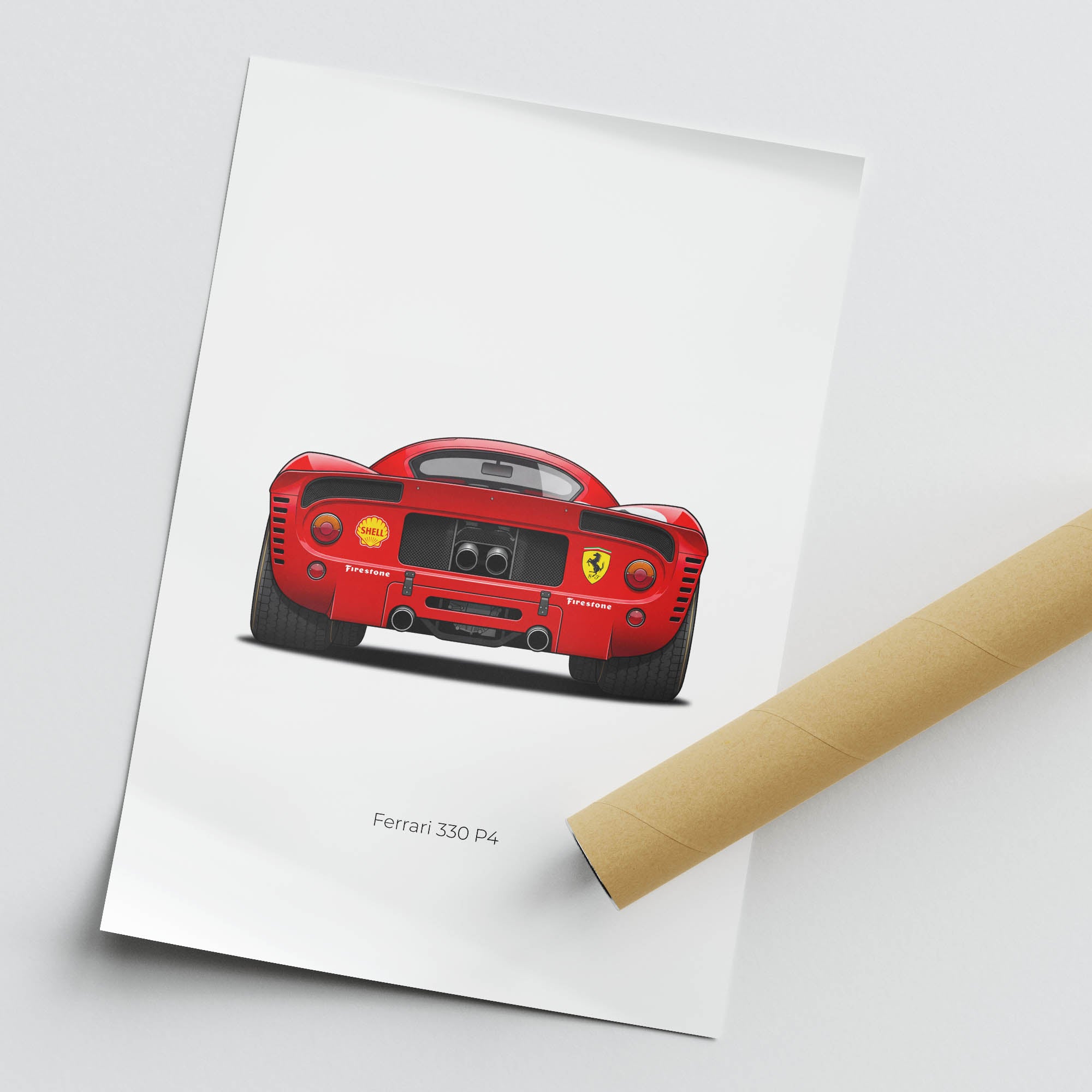 1967 Ferrari 330 P4 Scuderia Ferrari – Car Print