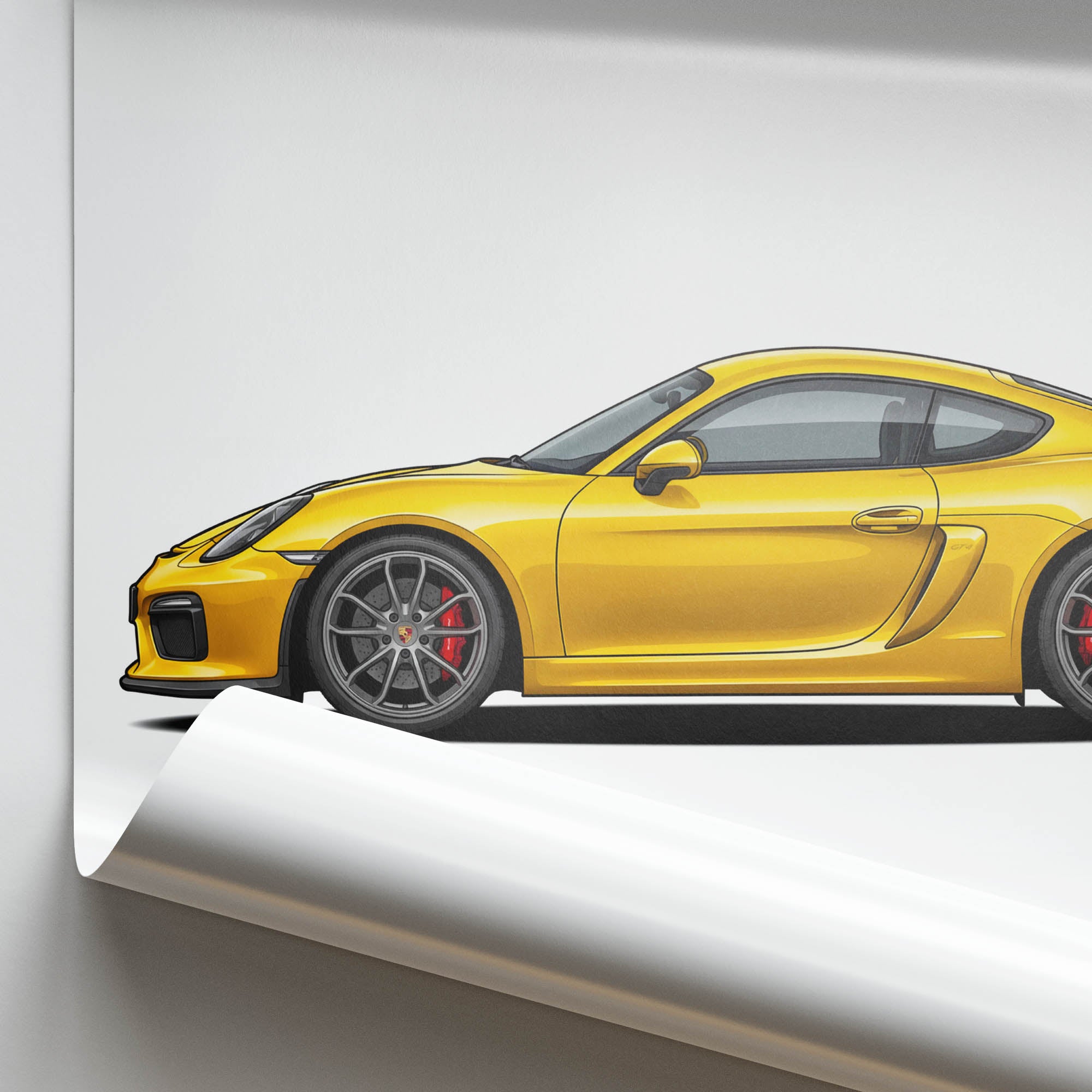 2016 Porsche Cayman GT4 – Car Print (Side)