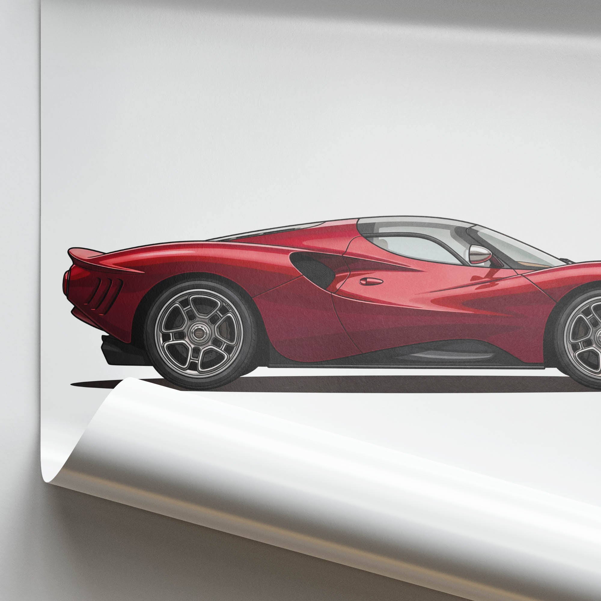 2023 De Tomaso P72 – Car Print (Side)