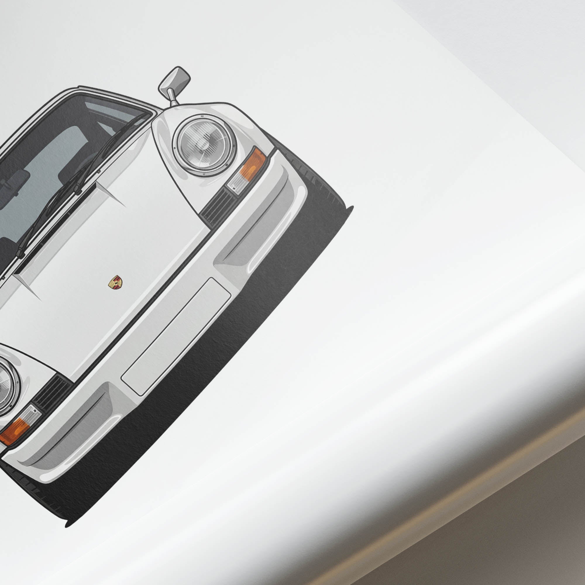 1973 Porsche 911 Carrera RS 2 7 Grand – Car Print (Front)