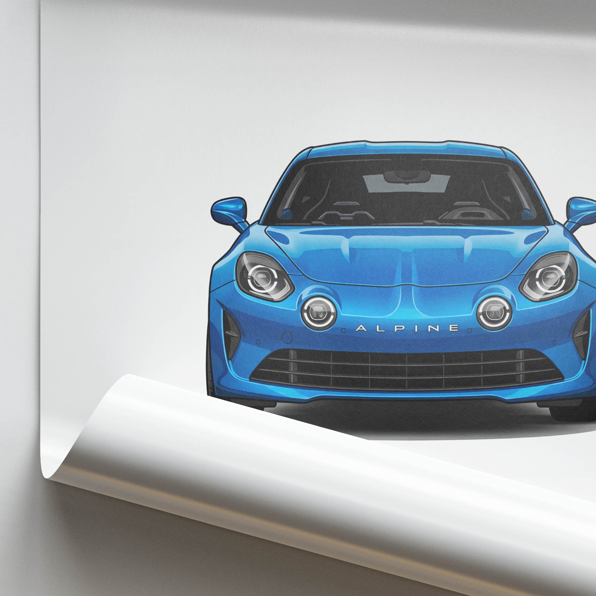 2018 Alpine A110 Alpine – Car Print (Front)