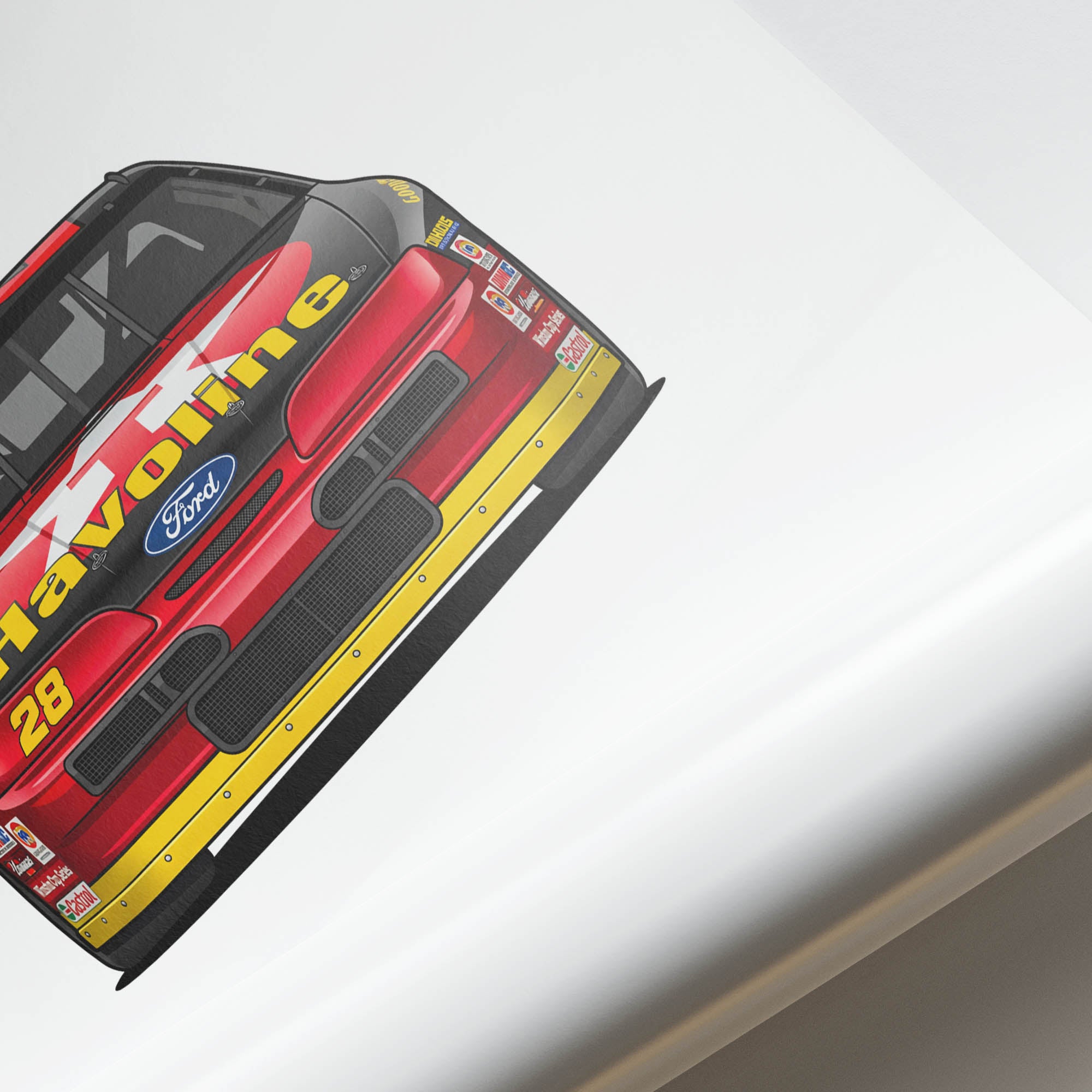 1992 Ford Thunderbird Davey Allison Texaco – Car Print
