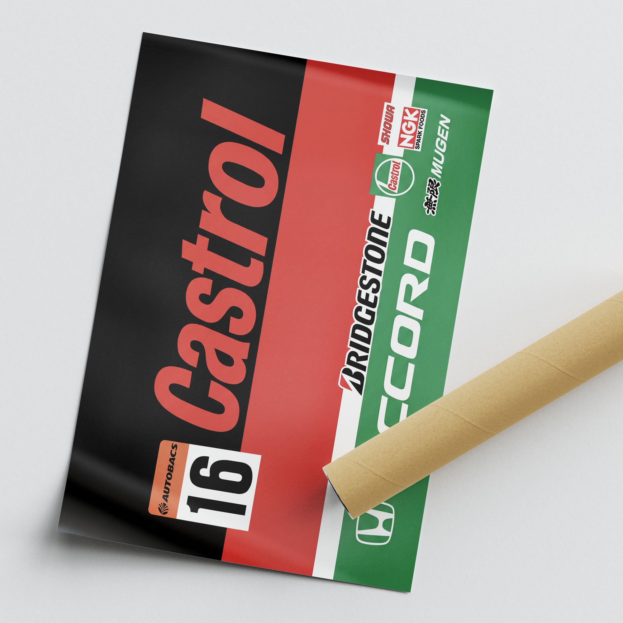 Honda Castrol NSX Poster – JGTC Racing Car Print | Motorsport Wall Art