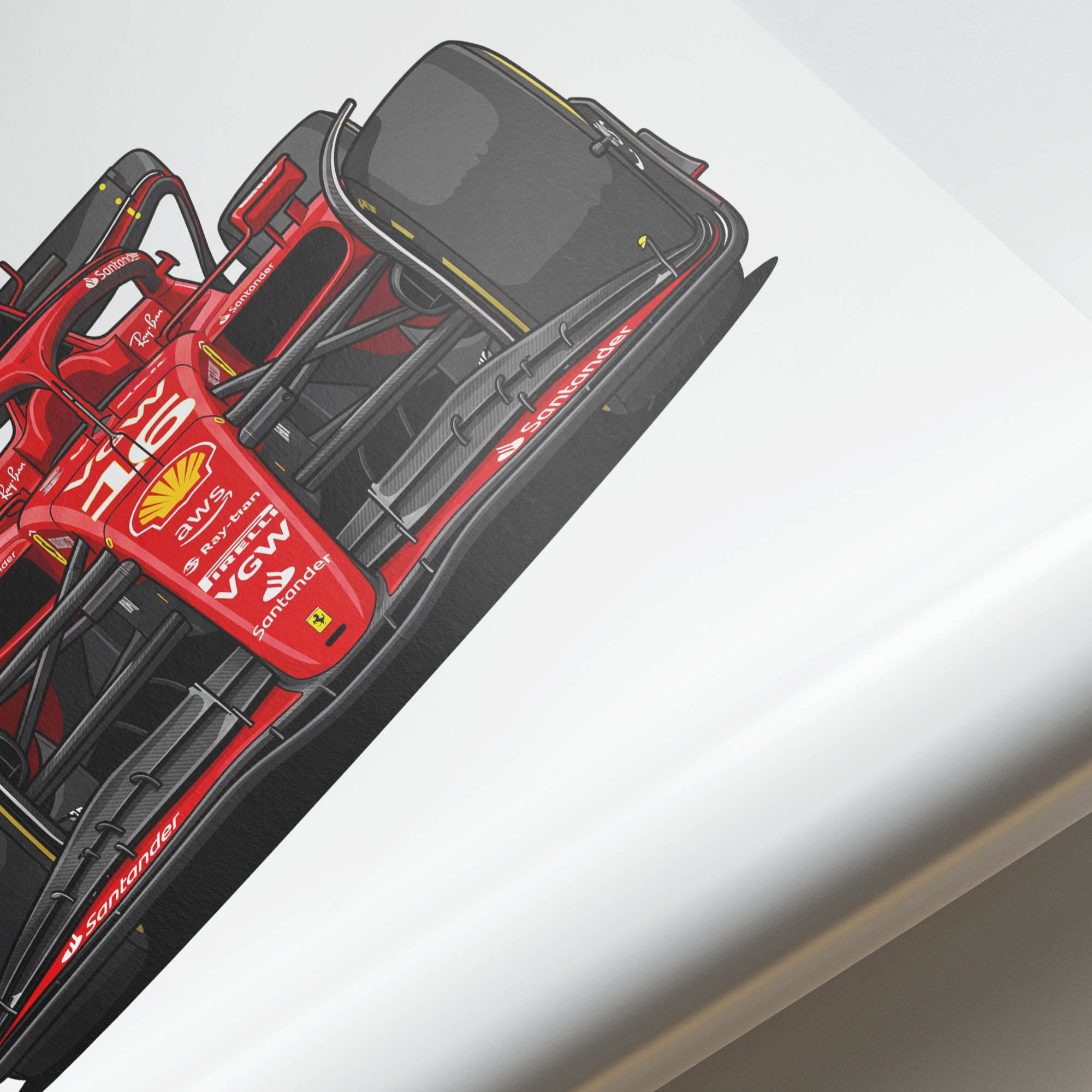 2024 Ferrari SF 24 Charles Leclerc – Car Print