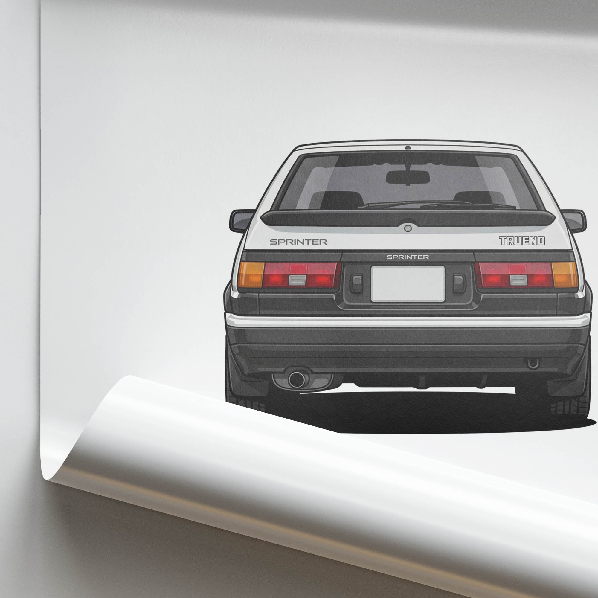 1983 Toyota AE86 Sprinter Trueno High Tech – Car Print
