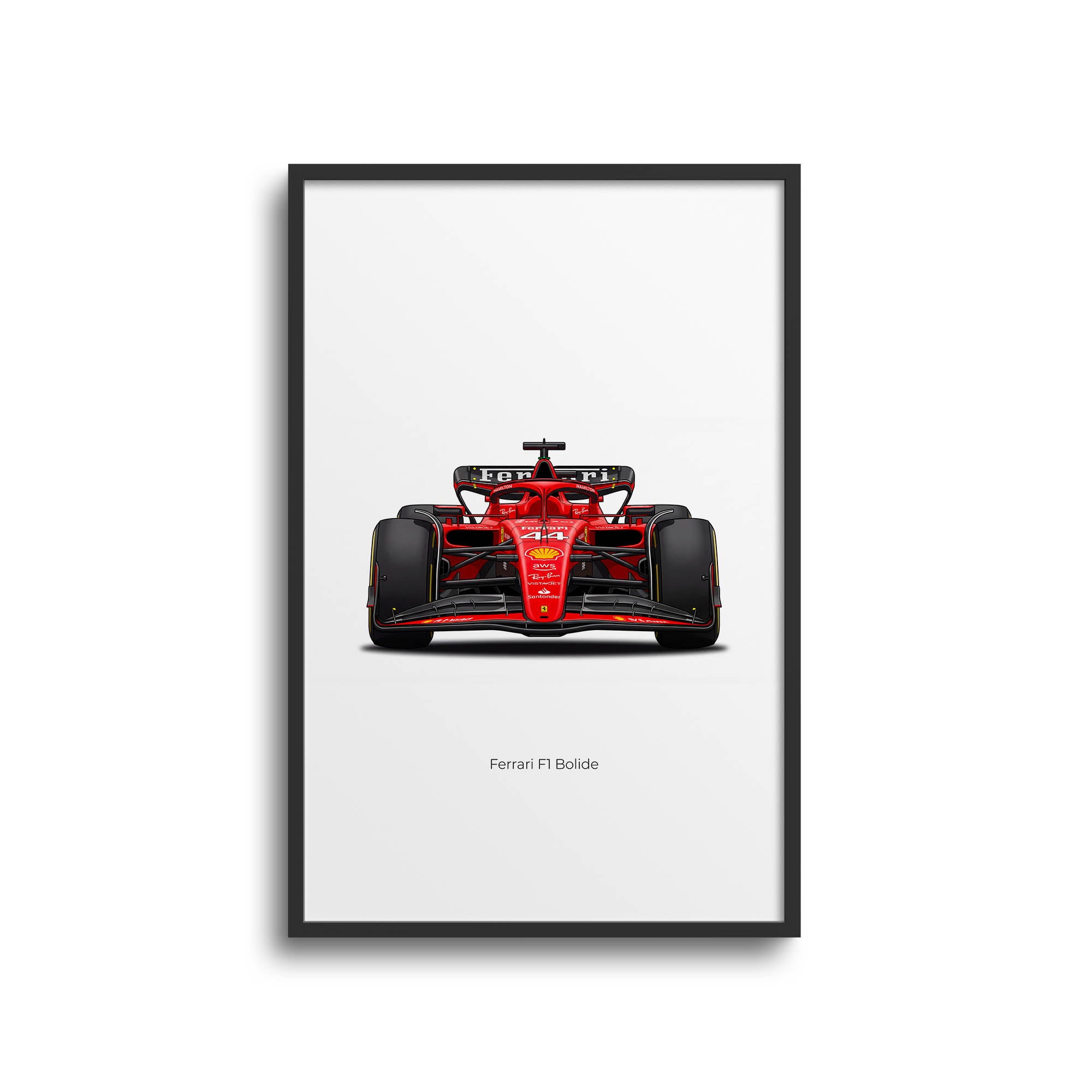 2025 Ferrari Bolide Lewis Hamilton Debut – Car Print