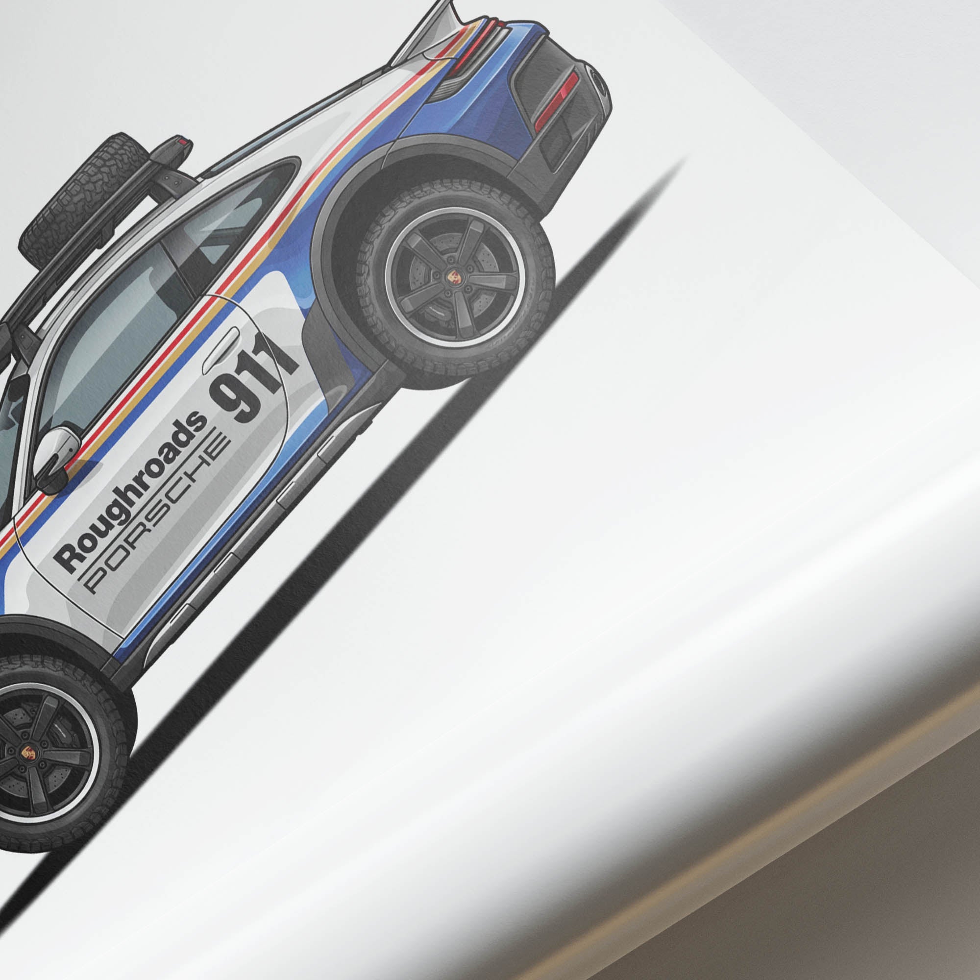 2023 Porsche 911 Roughroads – Car Print (Side)