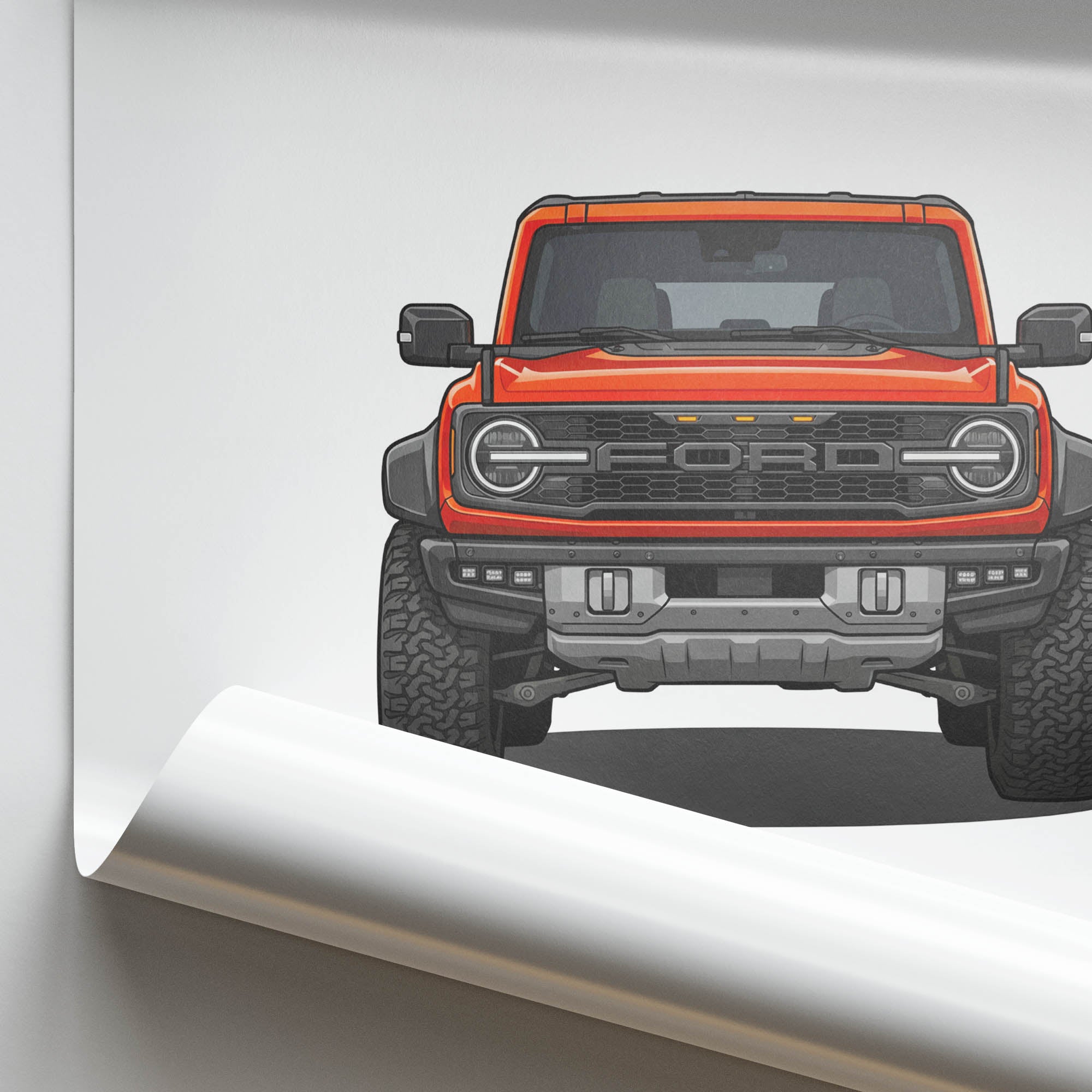 2022 Ford Bronco Raptor Code – Car Print