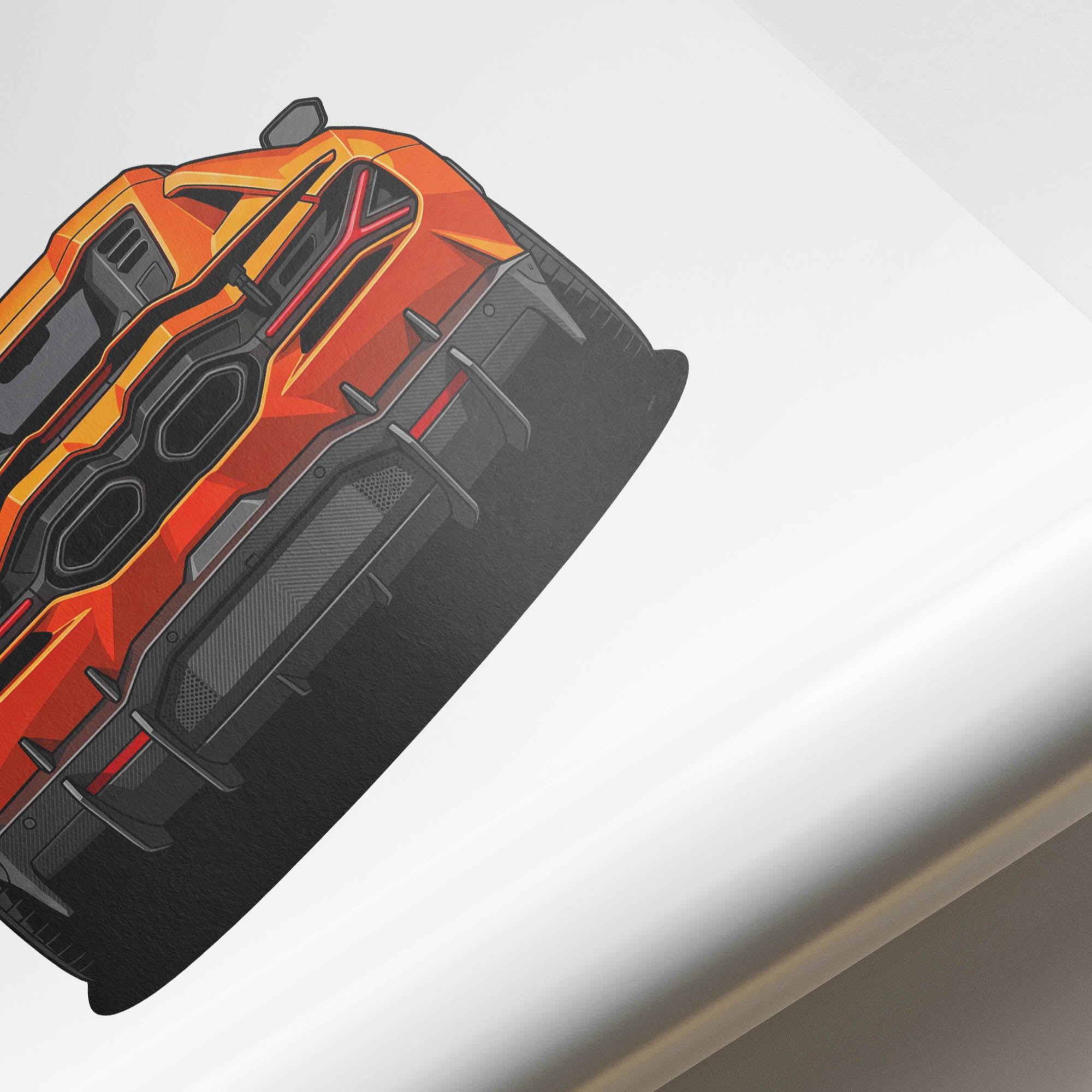 2024 Lamborghini Revuelto – Car Print (Back)