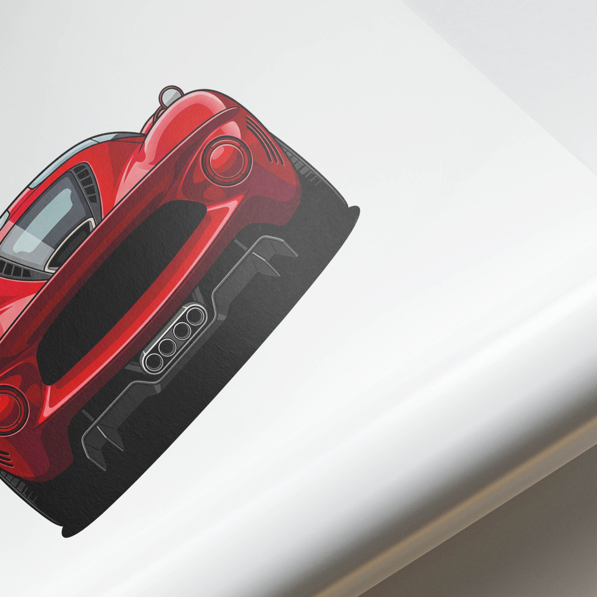 2023 De Tomaso P72 – Car Print (Back)
