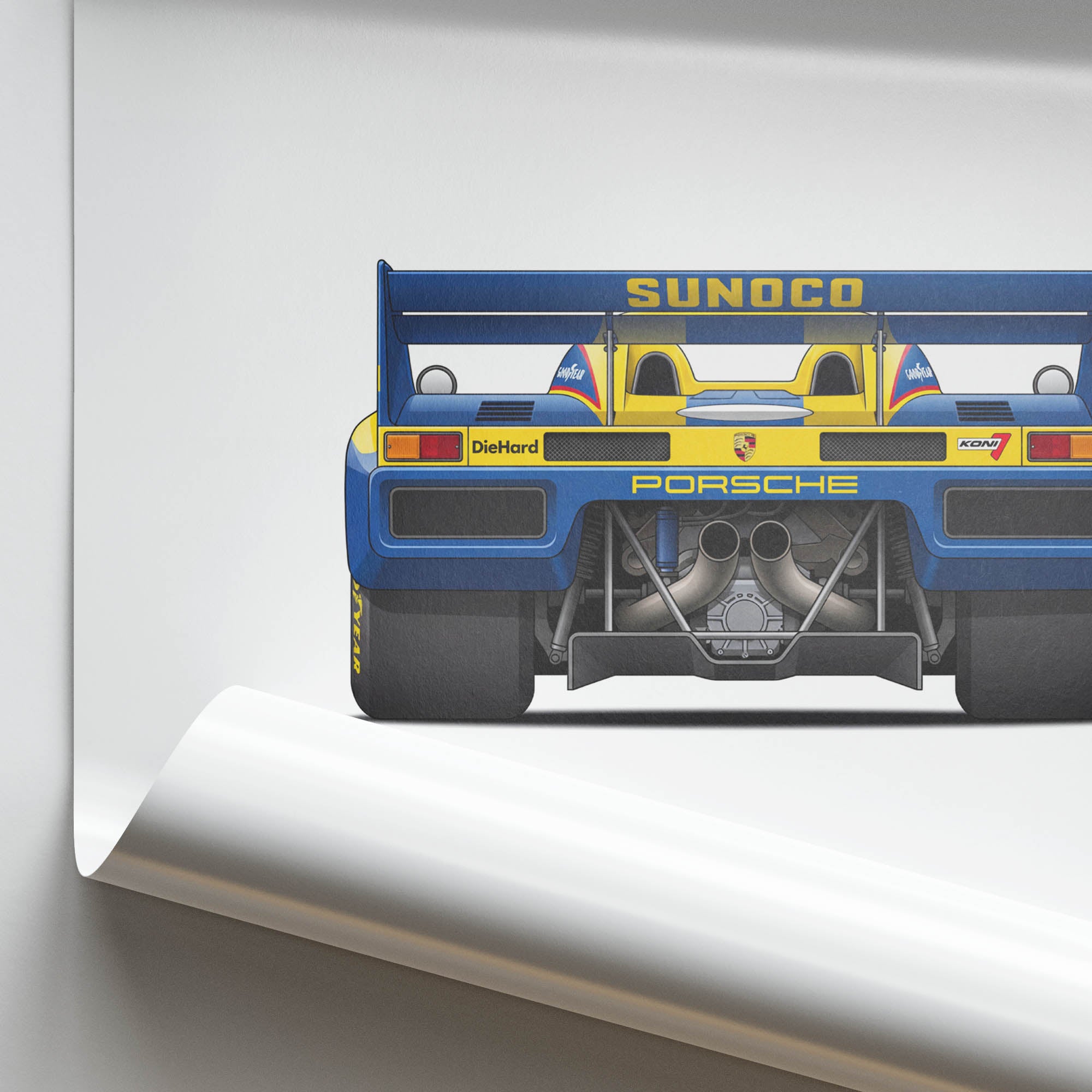 1973 Porsche 917 30 Can Am Sunoco – Car Print