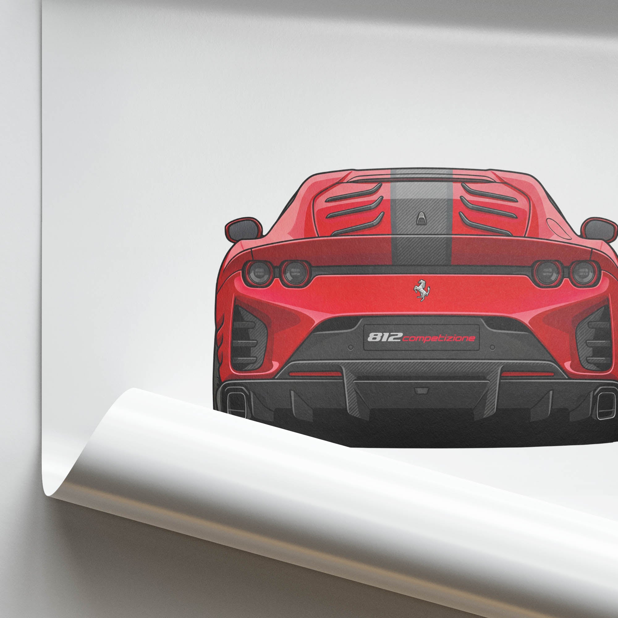 2021 Ferrari 812 Competizione – Car Print