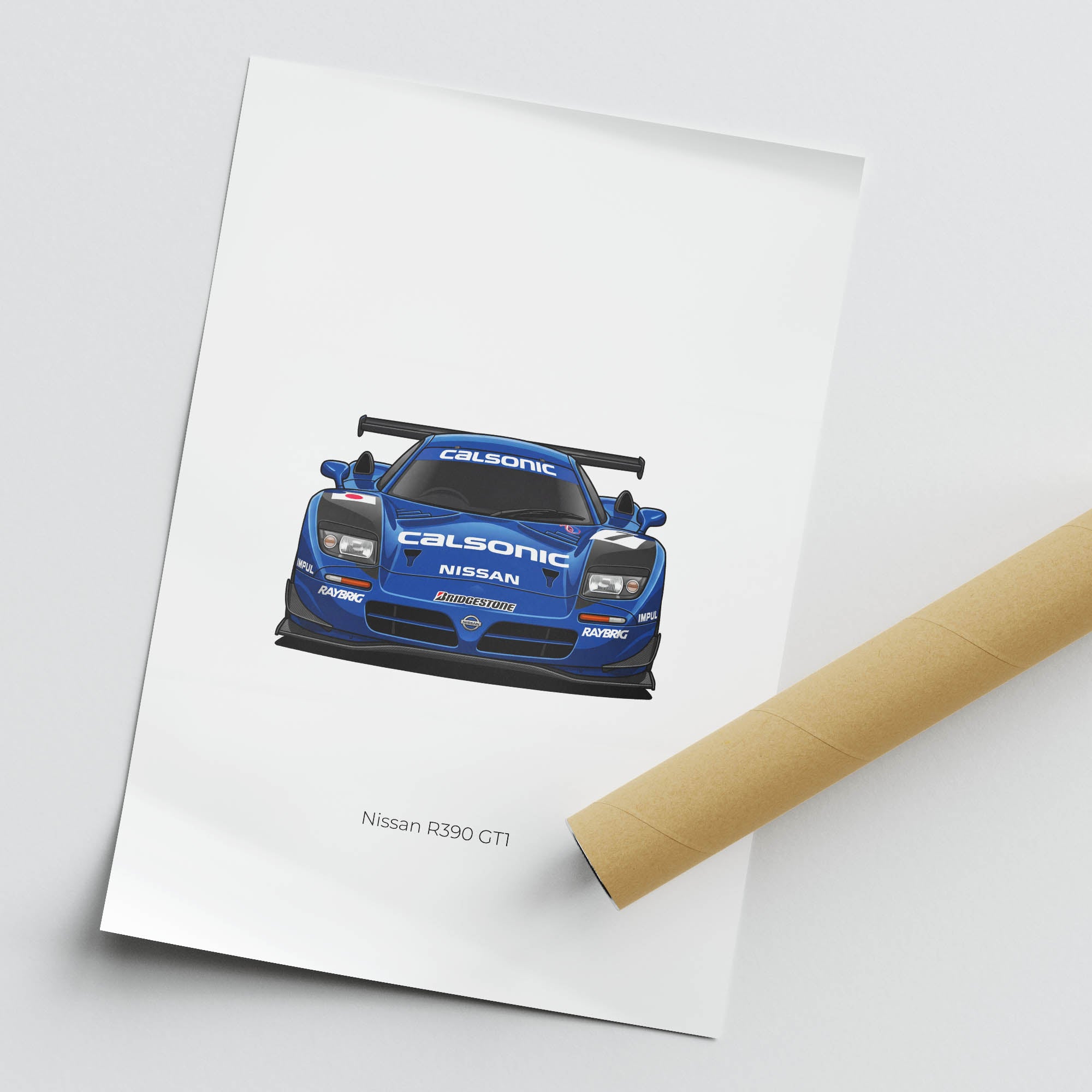1998 Nissan R390 GT1 Calsonic – Car Print