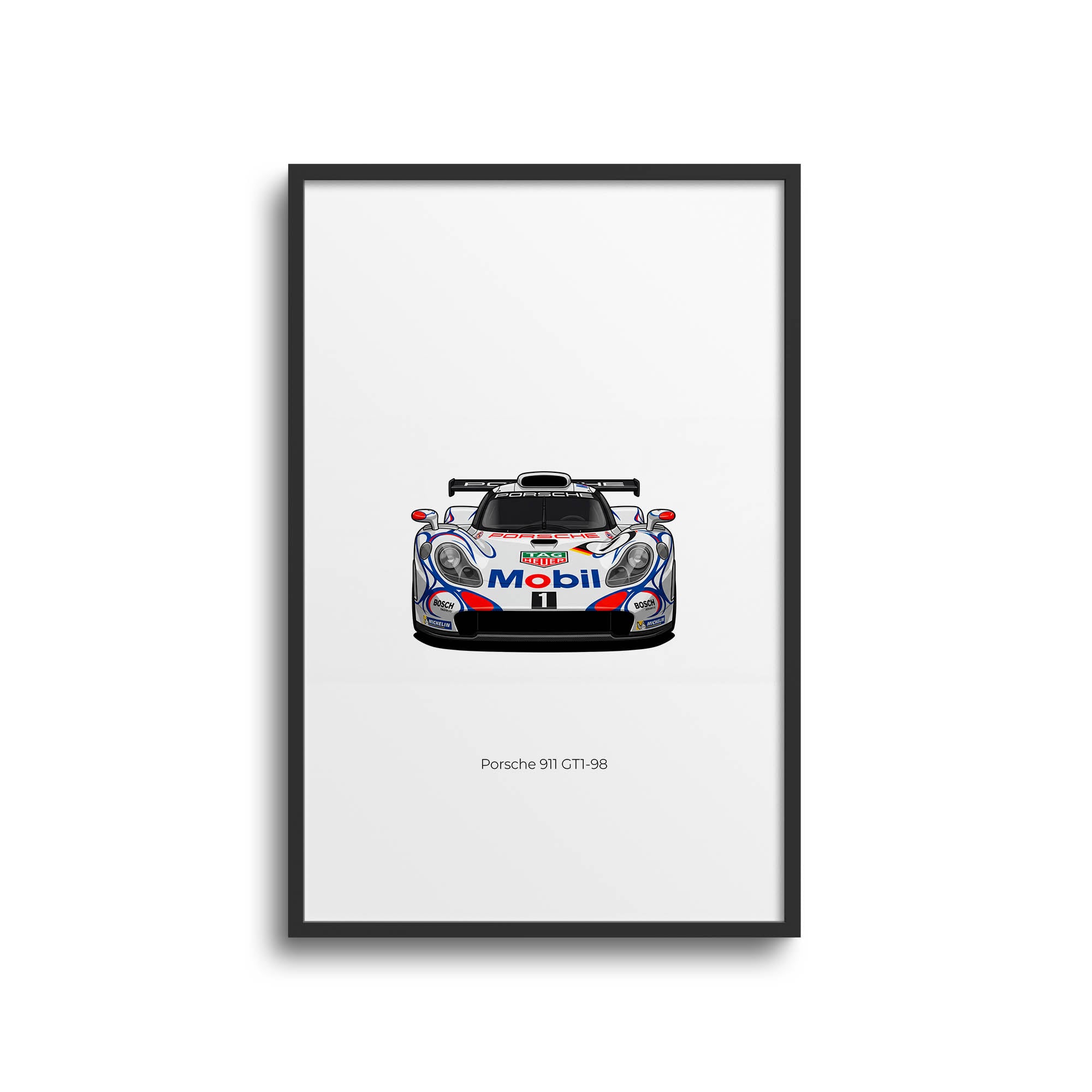 1998 Porsche 911 GT1 98 Mobil – Car Print