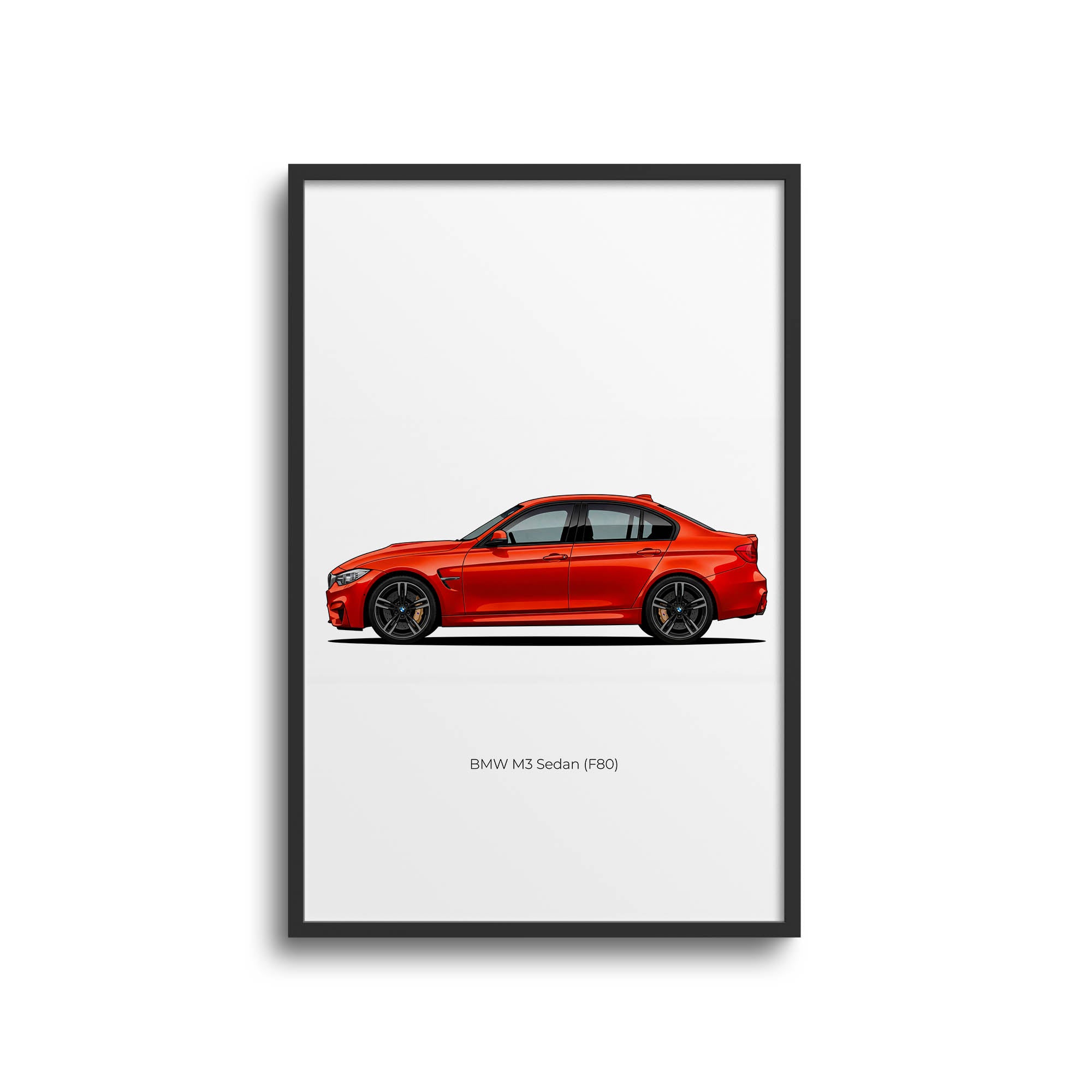 2015 BMW M3 Sedan F80 Sakhir – Car Print