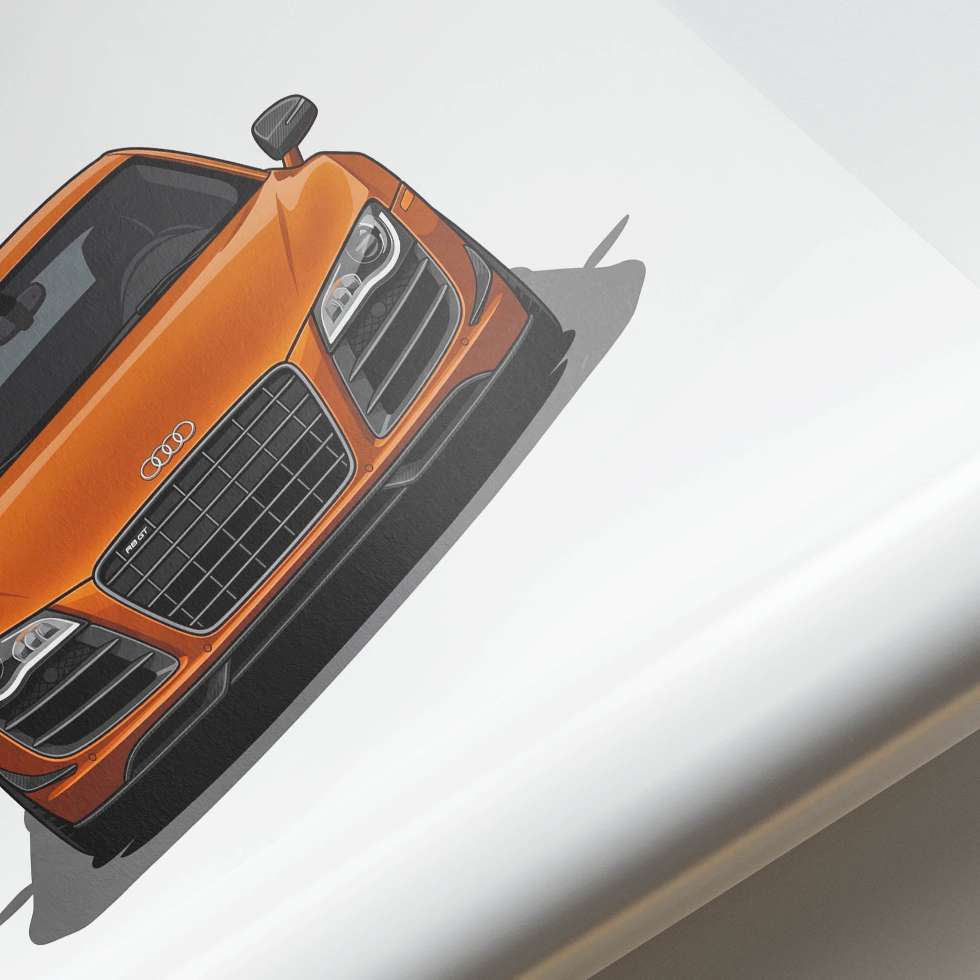 2010 Audi R8 GT Samoa – Car Print (Front)