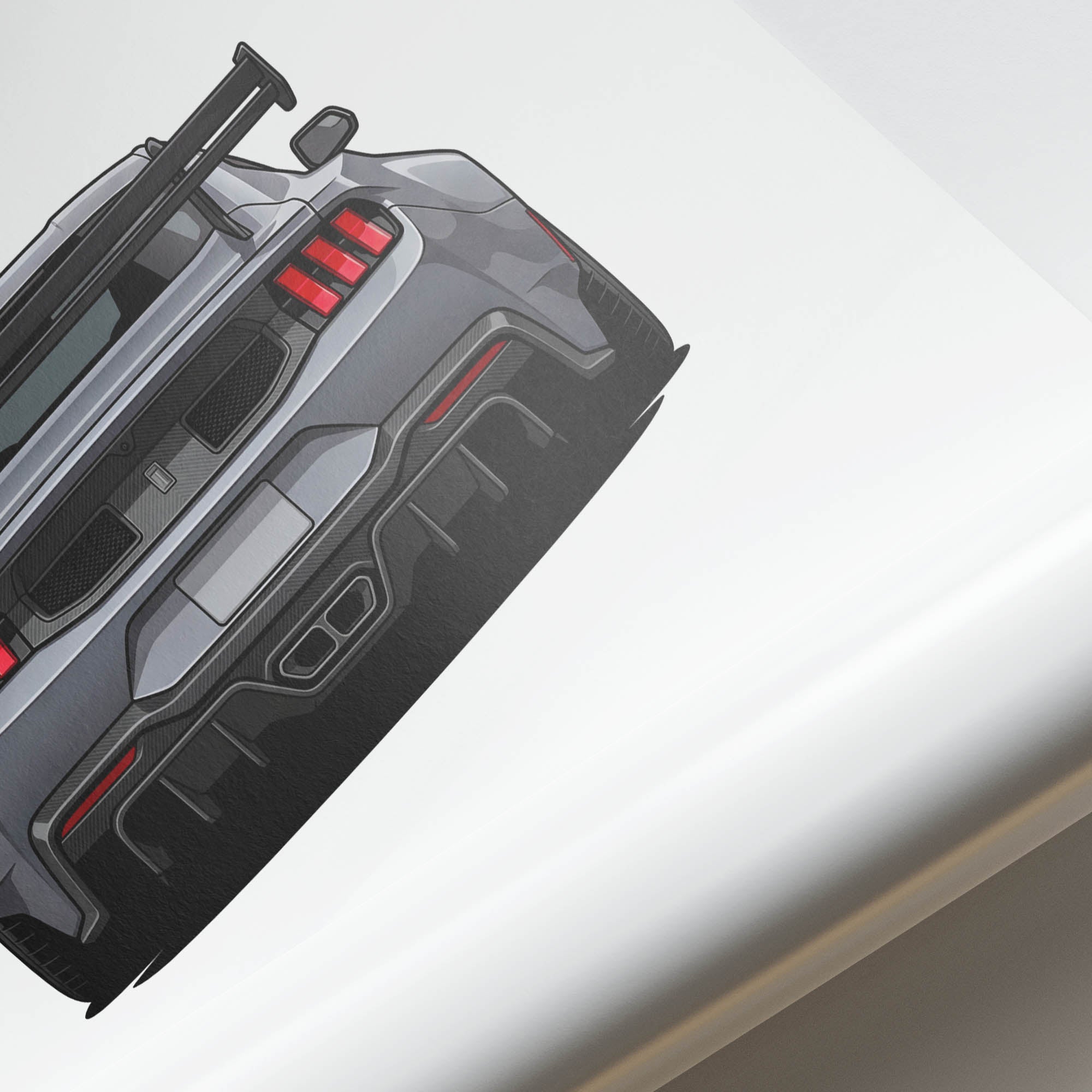 2025 Ford Mustang Gtd Polymimetic – Car Print (Back)
