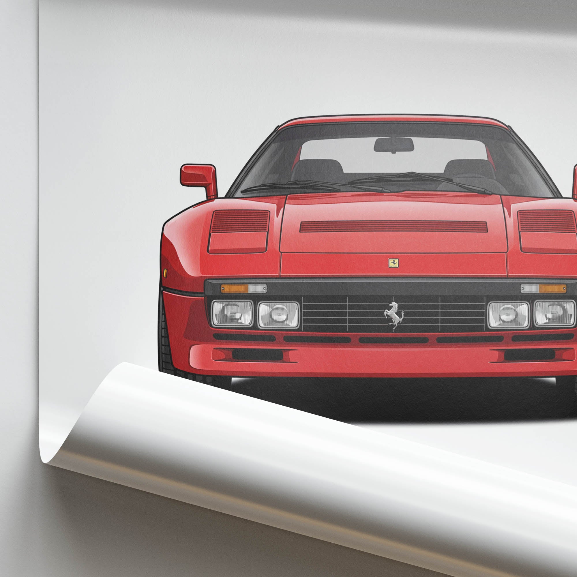 1984 Ferrari 288 GTO – Car Print (Front)