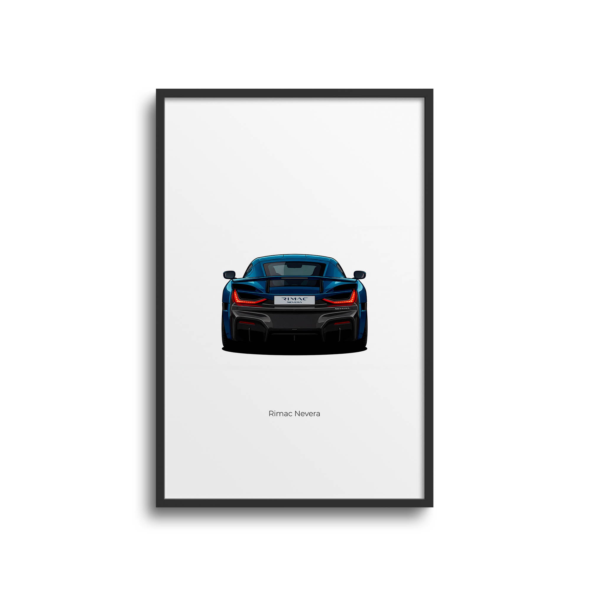 2022 Rimac Nevera – Car Print (Back)