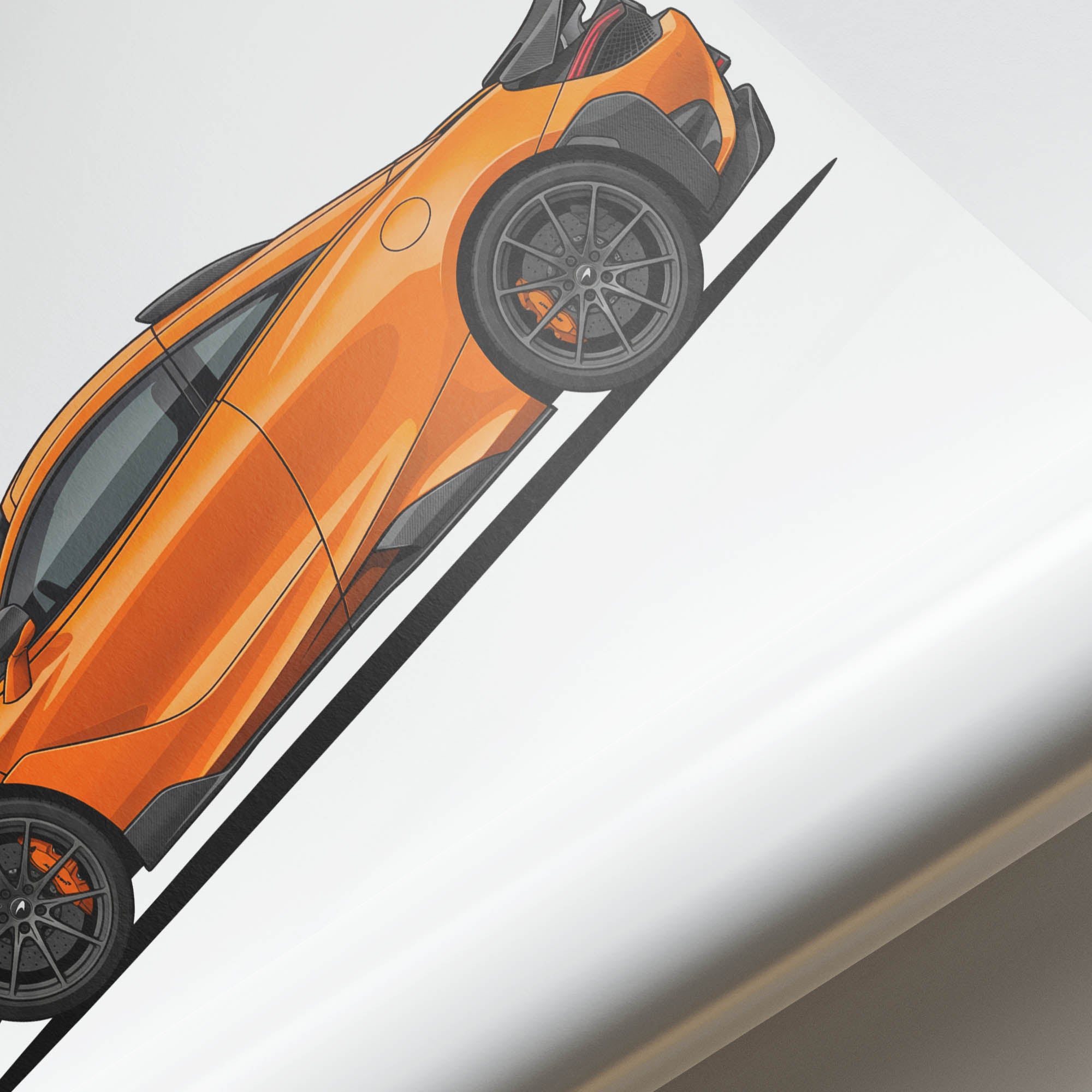 2021 McLaren 765LT Nardo – Car Print (Side)