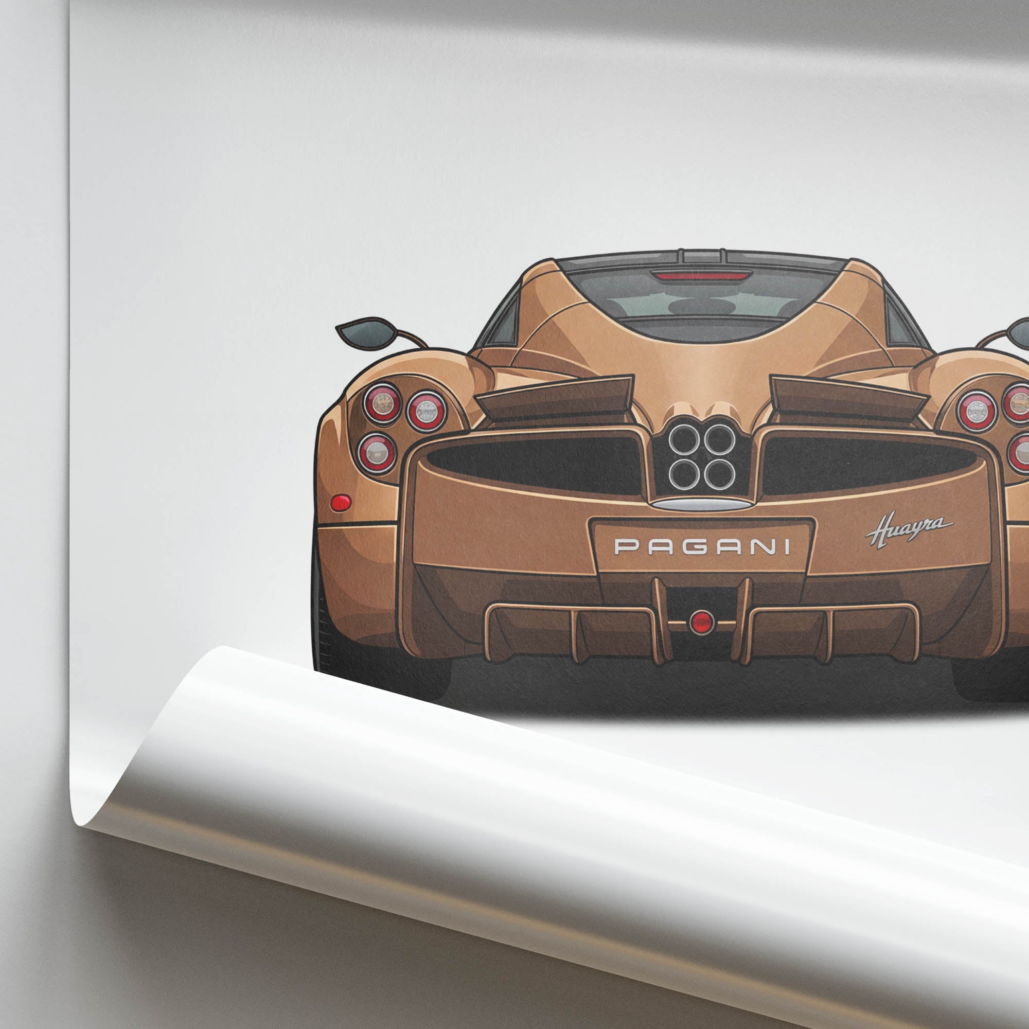 2012 Pagani Huayra – Car Print (Back)