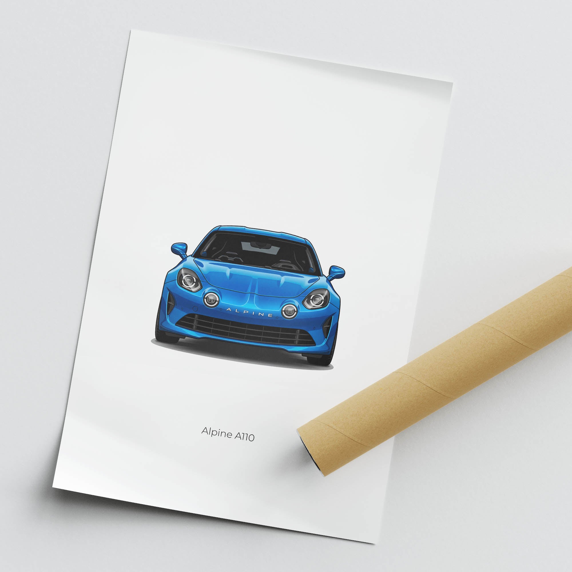 2018 Alpine A110 Alpine – Car Print (Front)