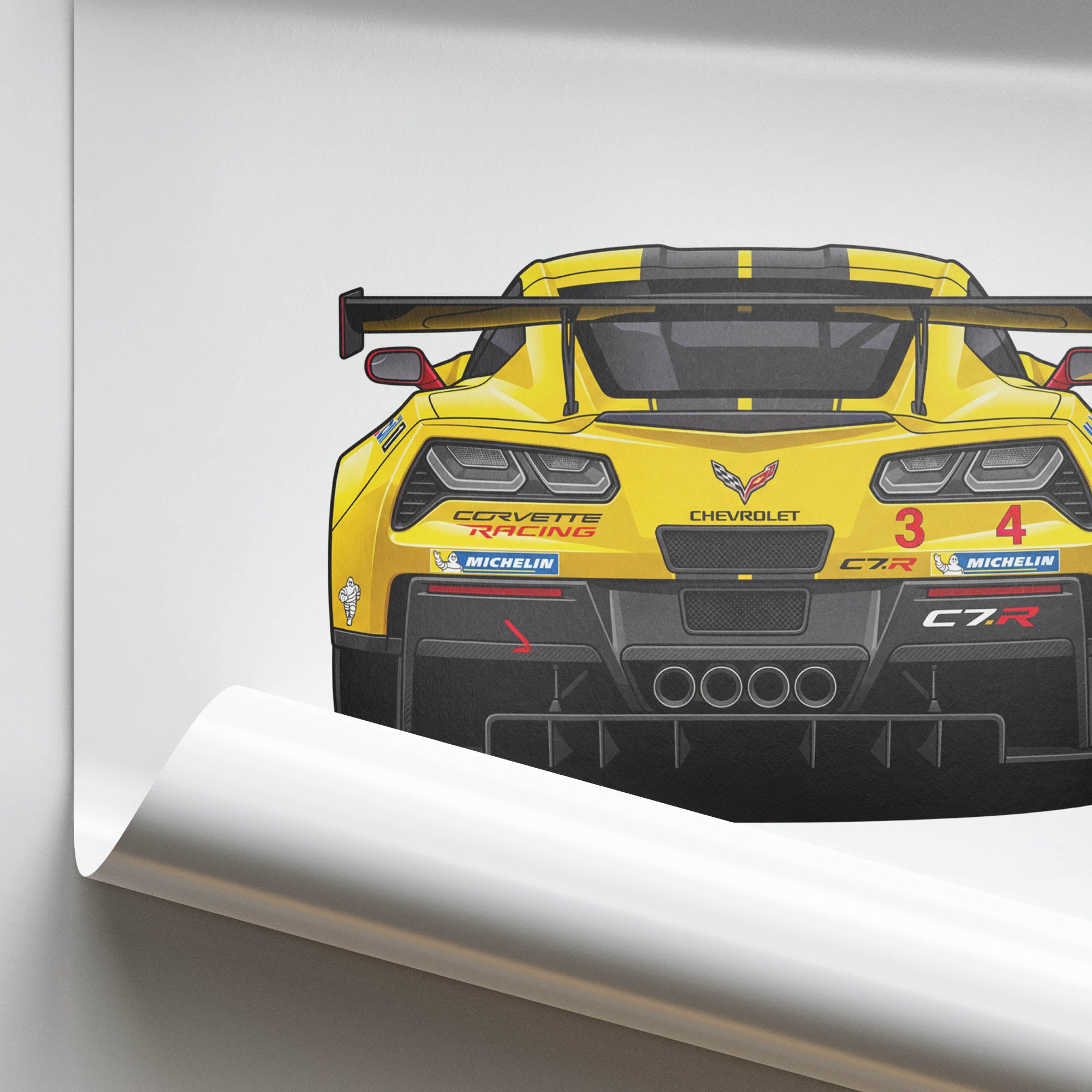 2015 Chevrolet Corvette C7 R Velocity – Car Print