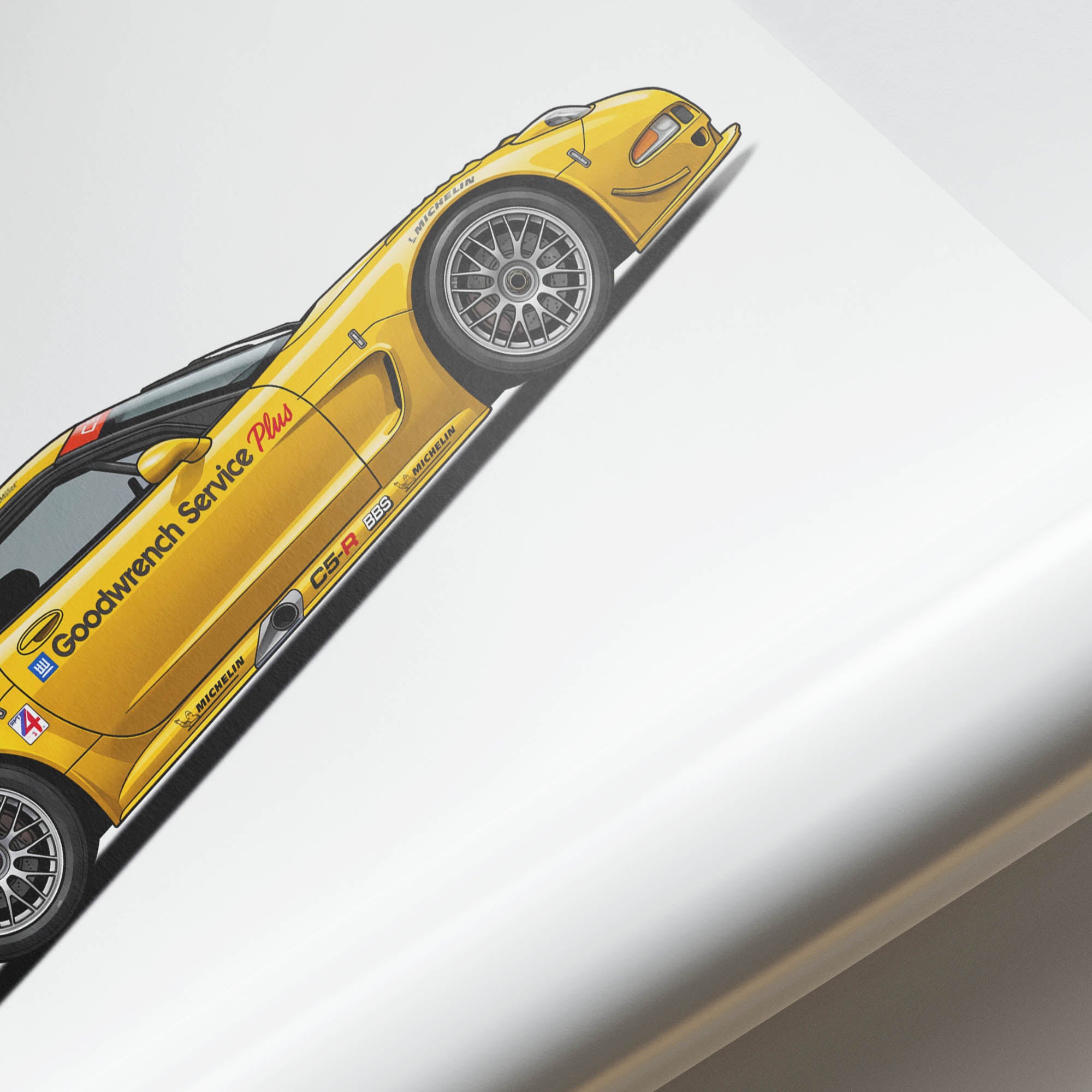 2001 Chevrolet Corvette C5 R Corvette – Car Print (Side)