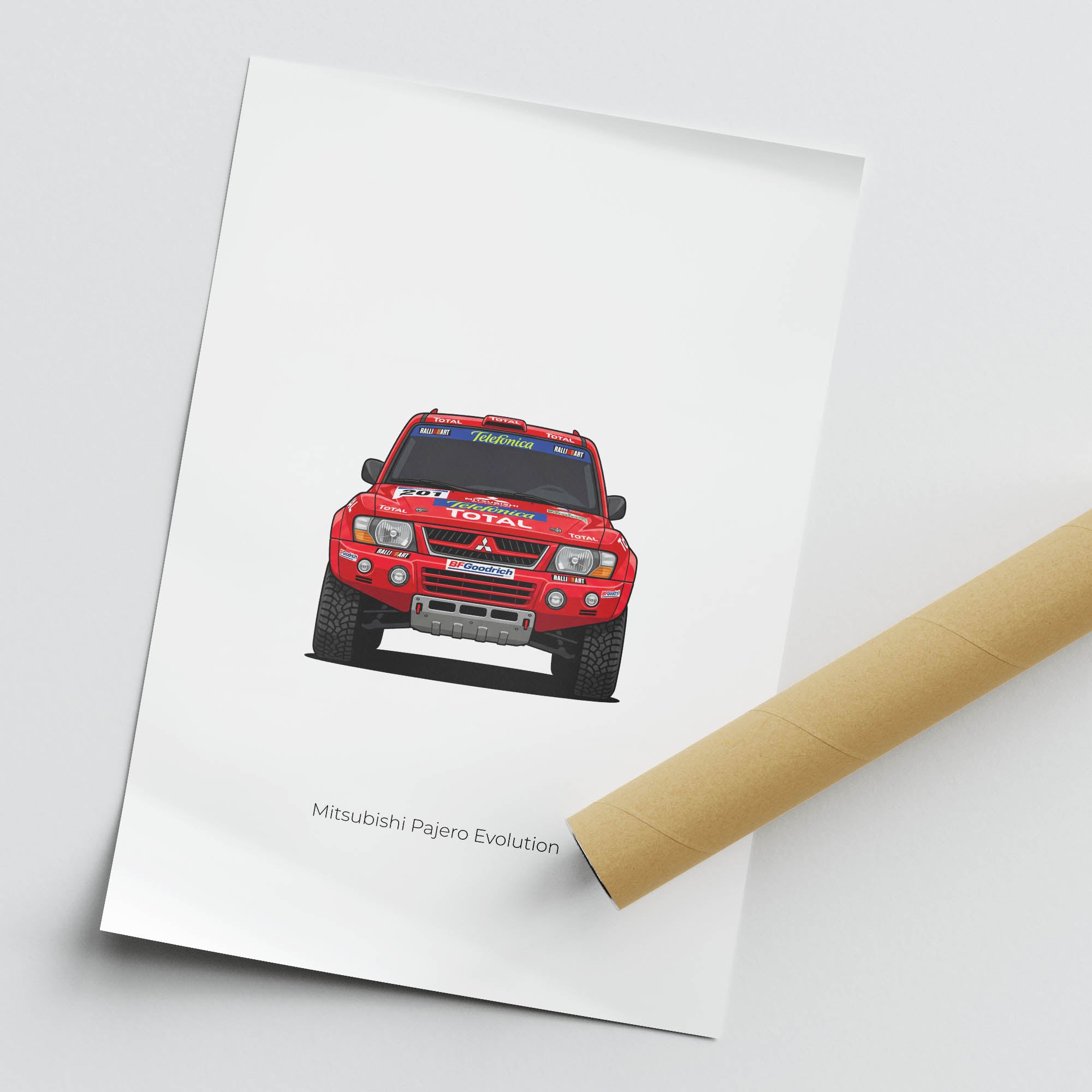 2004 Mitsubishi Pajero Evolution St Phane – Car Print