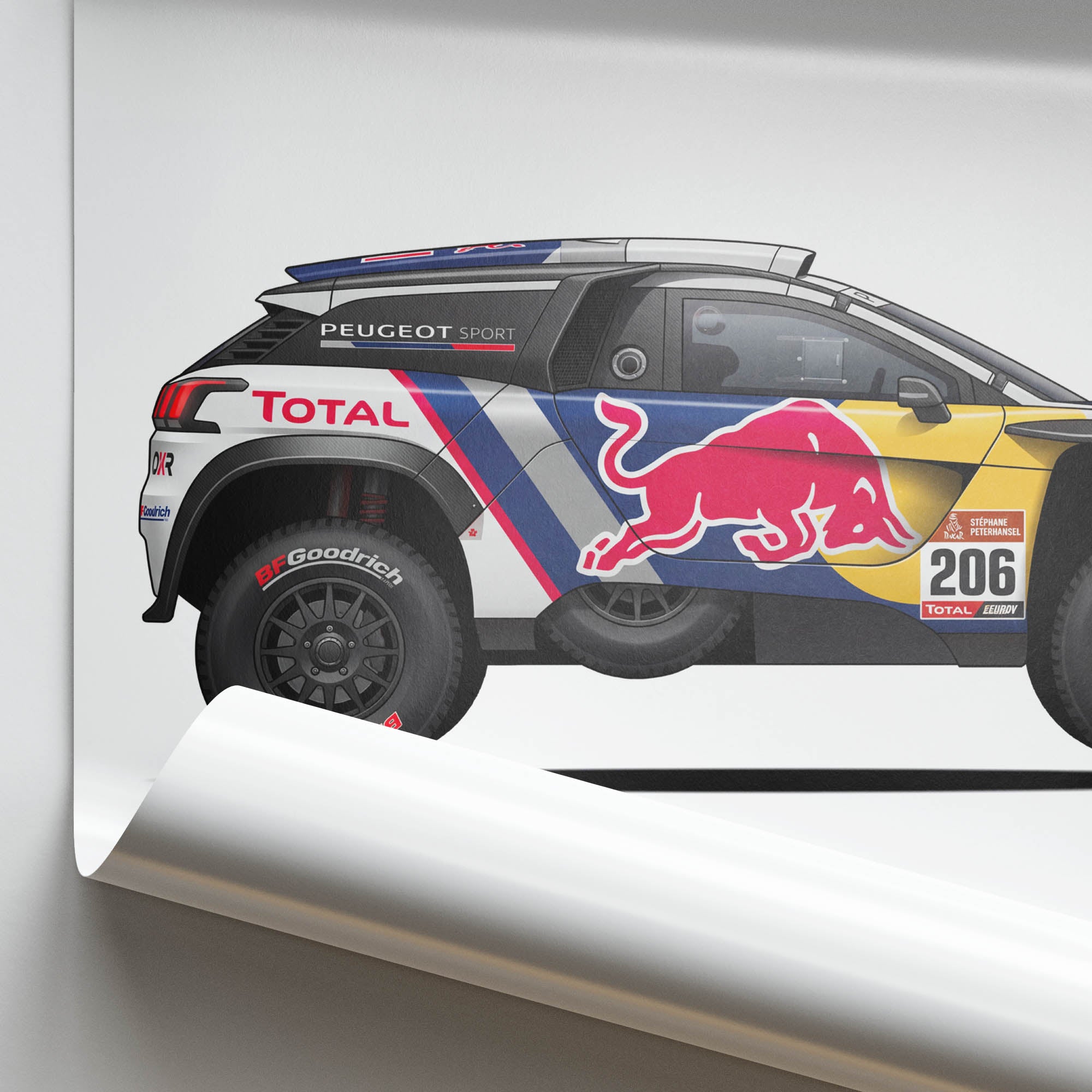 2016 Peugeot 2008 DKR St Phane Peterhansel – Car Print