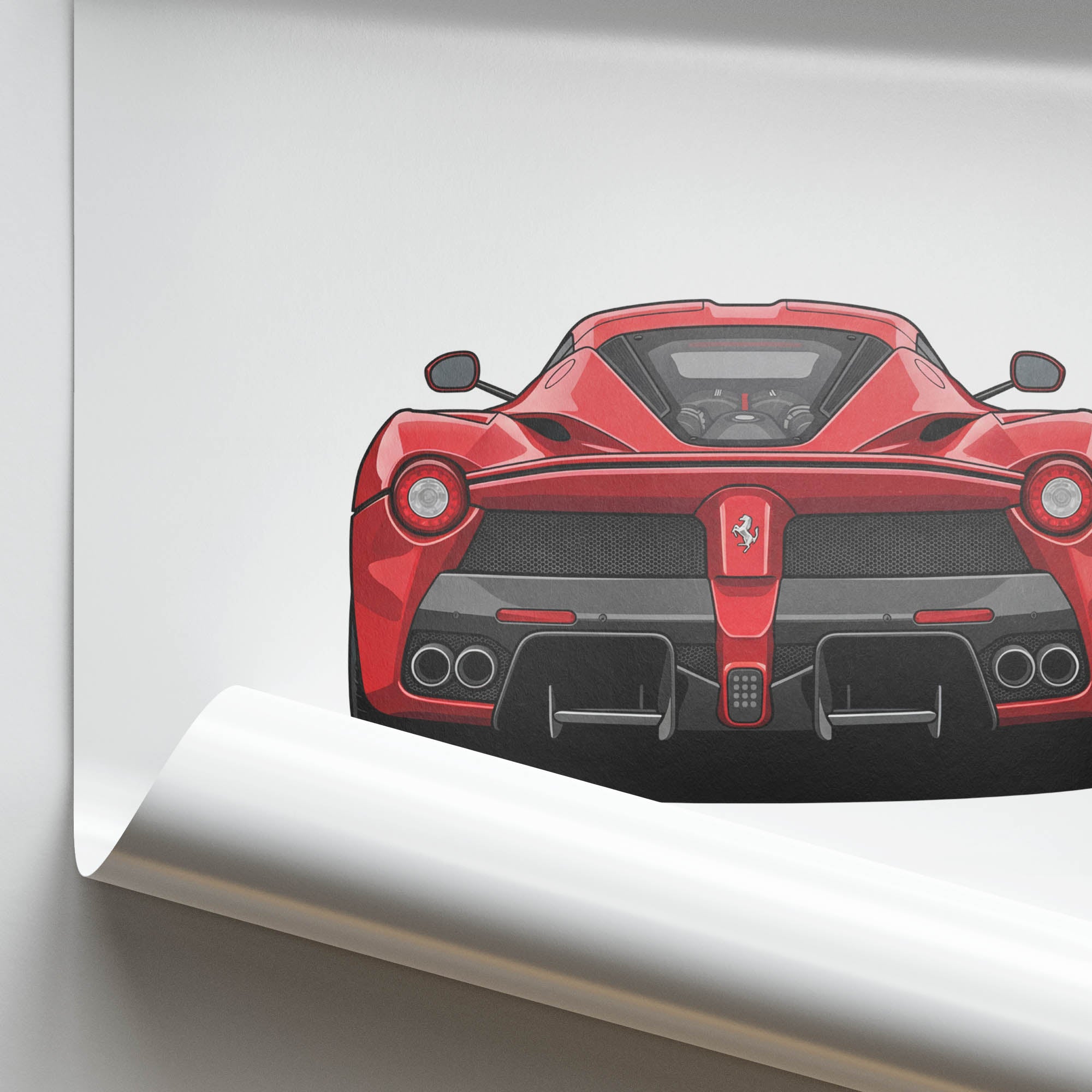 2013 Ferrari Laferrari – Car Print (Back)