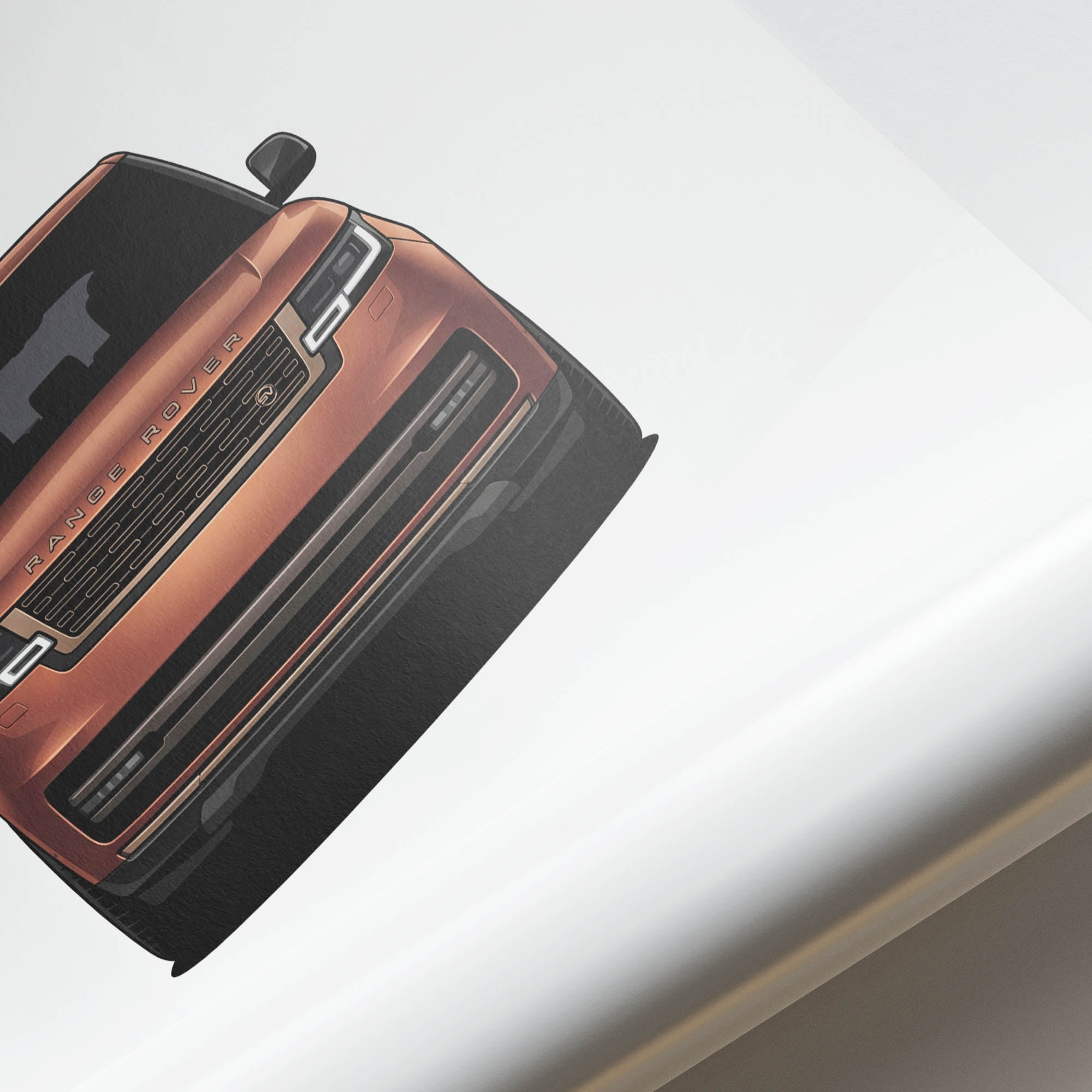 2023 Range Rover SV Sunrise Copper Satin – Car Print (Front)
