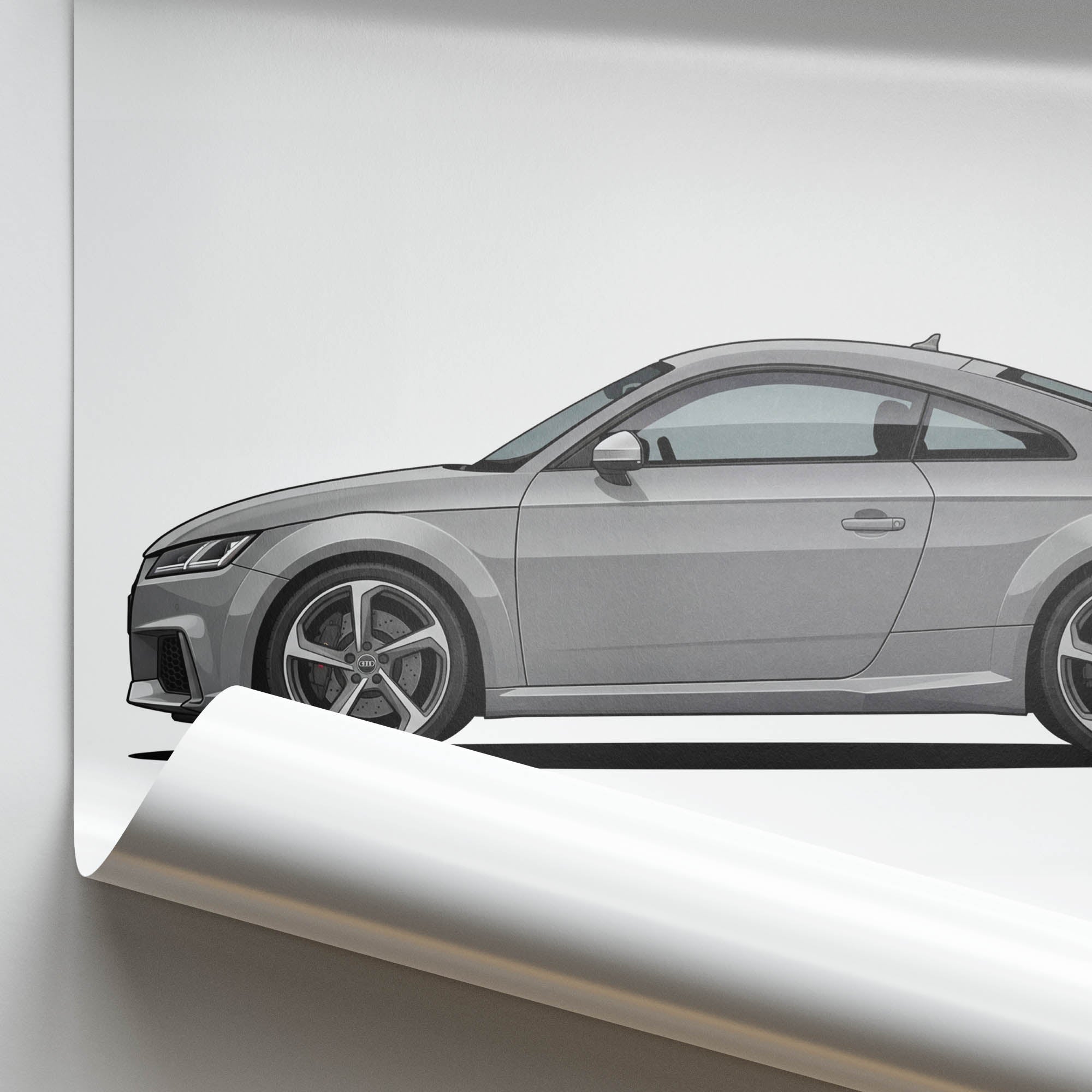 2018 Audi TT RS MK3 Nardo – Car Print (Side)