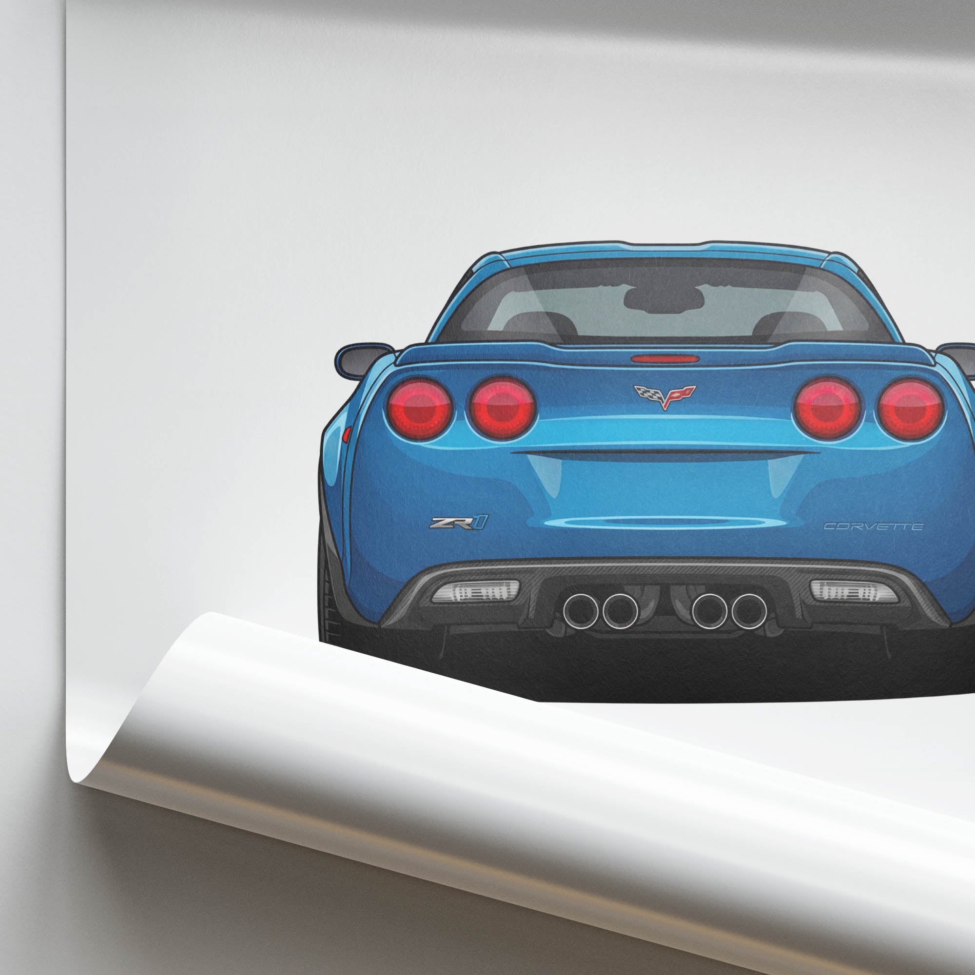 2009 Chevrolet Corvette ZR1 C6 Jetstream – Car Print