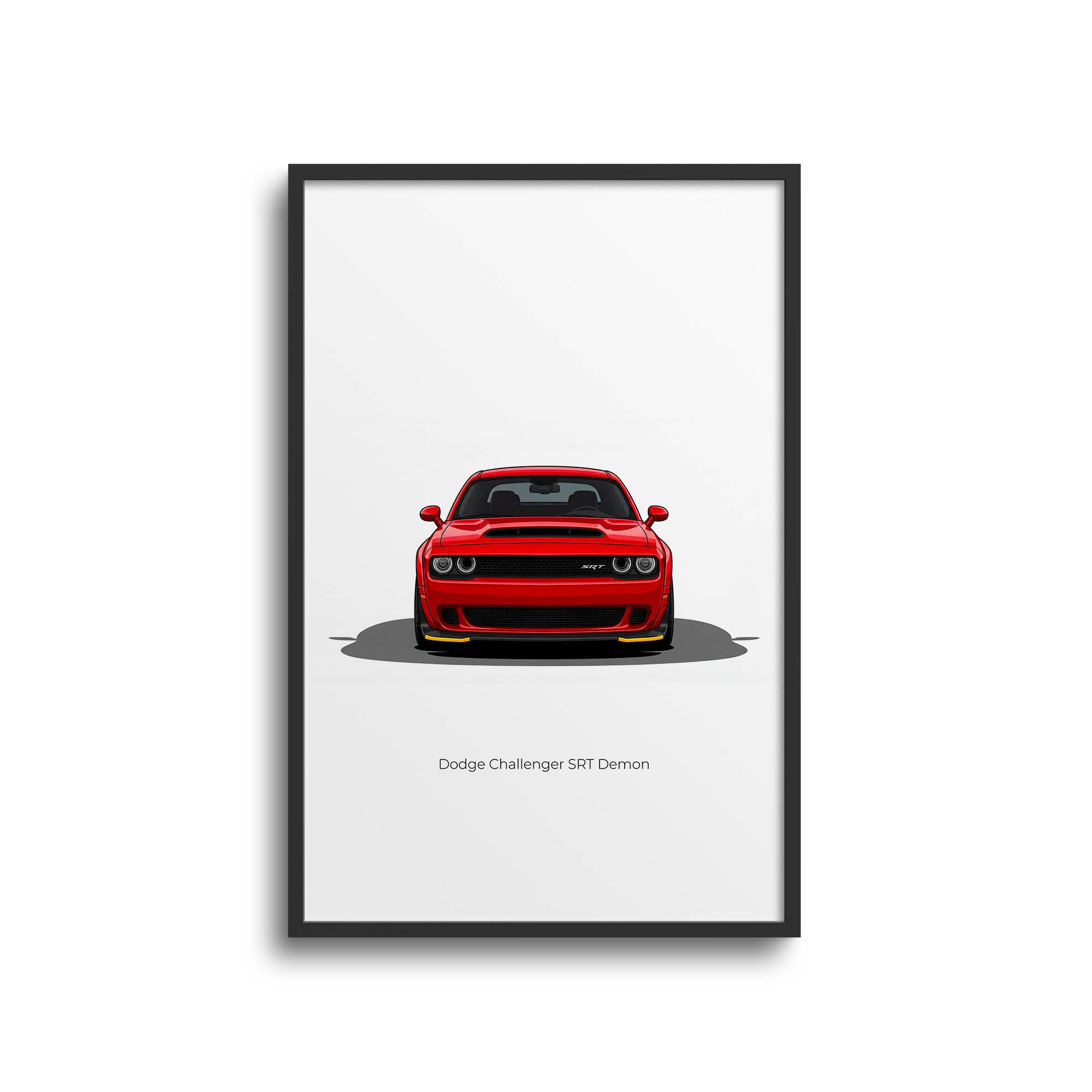 2018 Dodge Challenger SRT Demon Torred – Car Print (Front)