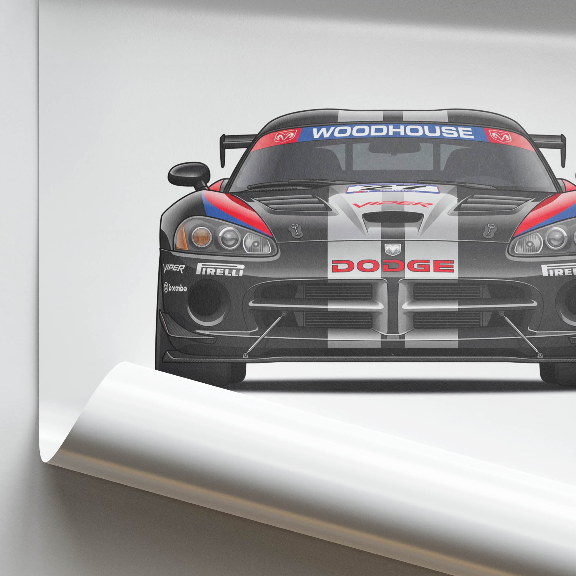 2003 Dodge Viper Competition Coupe Woodhouse – Car Print