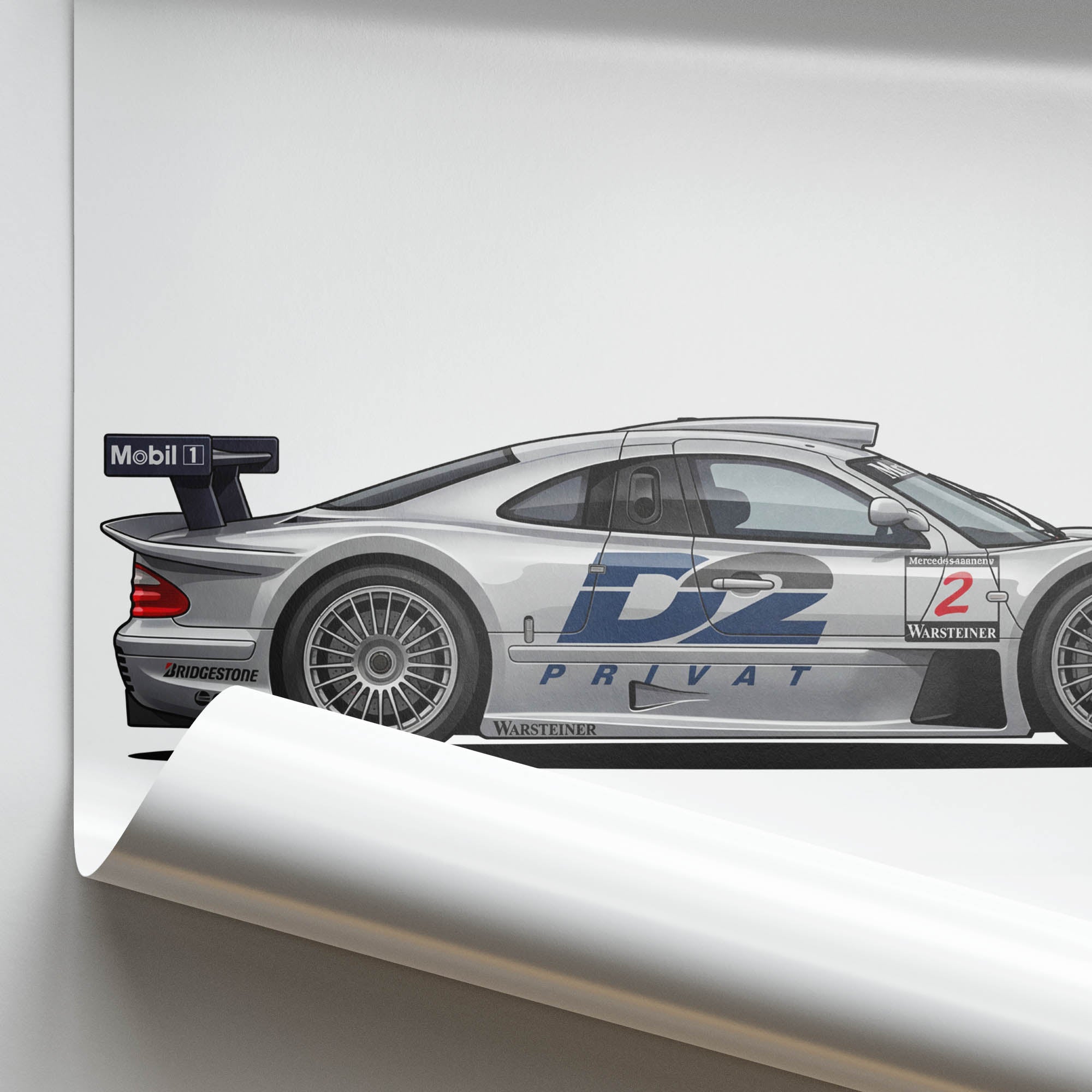 1998 Mercedes-Benz CLK GTR D2 – Car Print