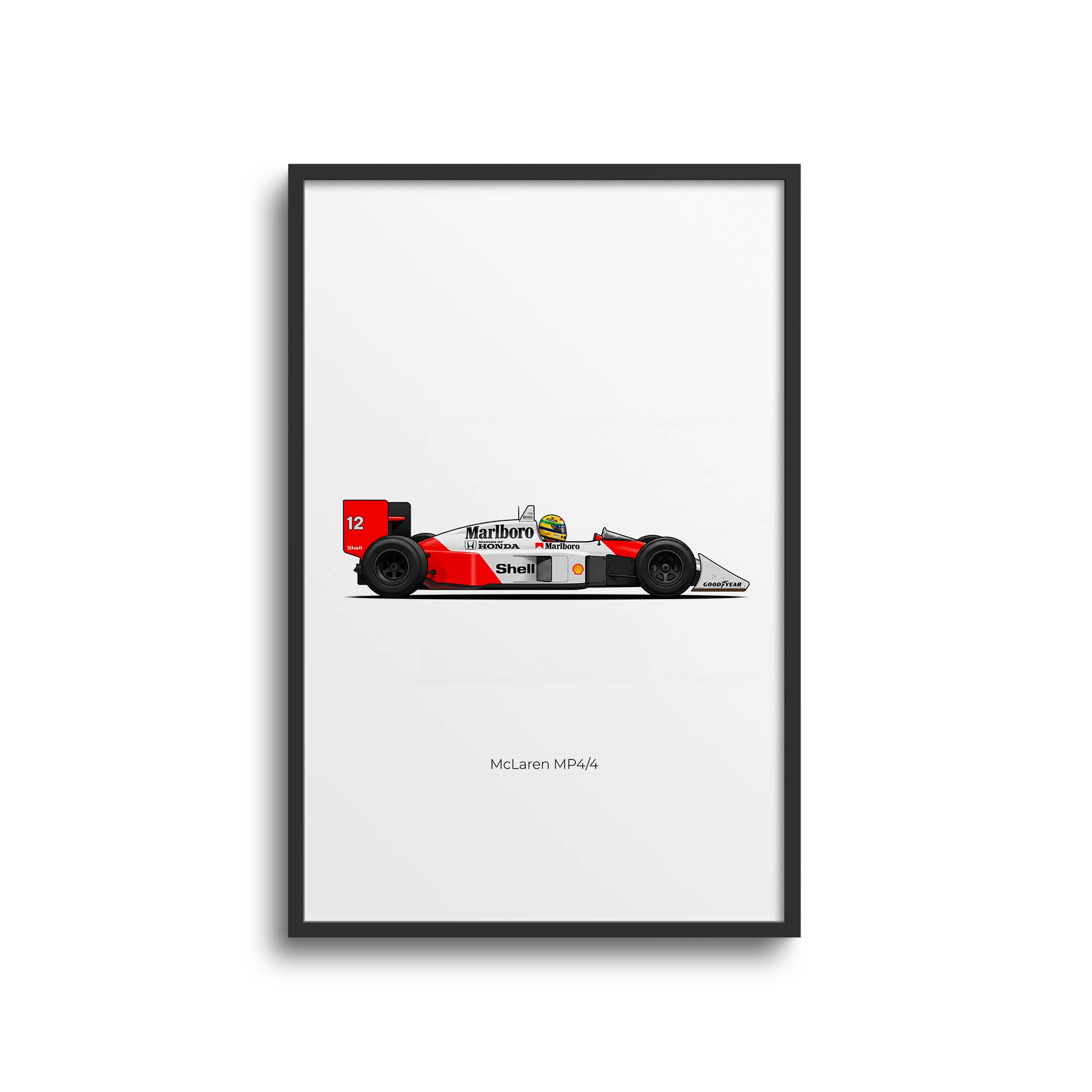 1988 McLaren MP4 4 Ayrton Senna – Car Print