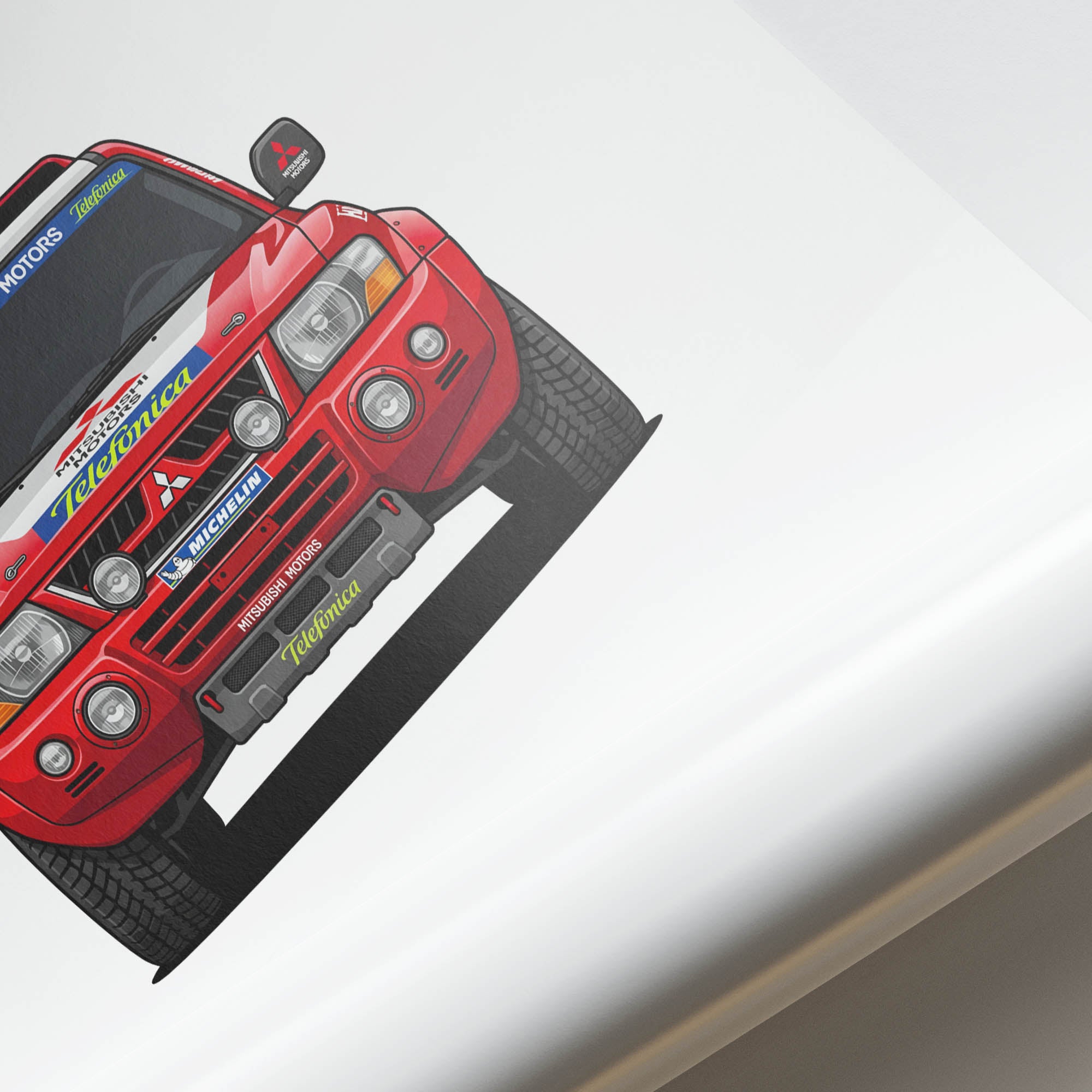 2001 Mitsubishi Pajero Jutta Kleinschmidt – Car Print