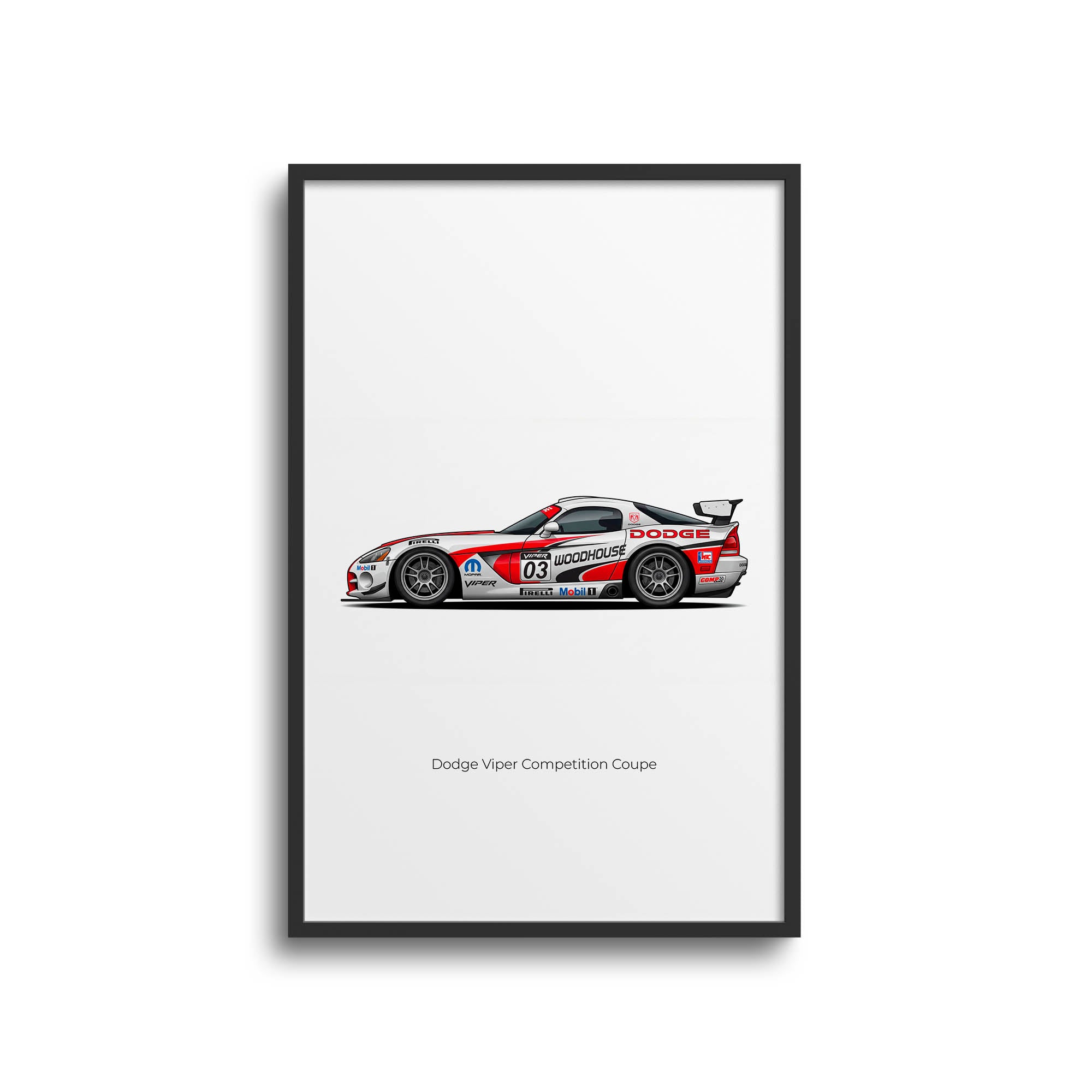 2003 Dodge Viper Competition Coupe Woodhouse – Car Print