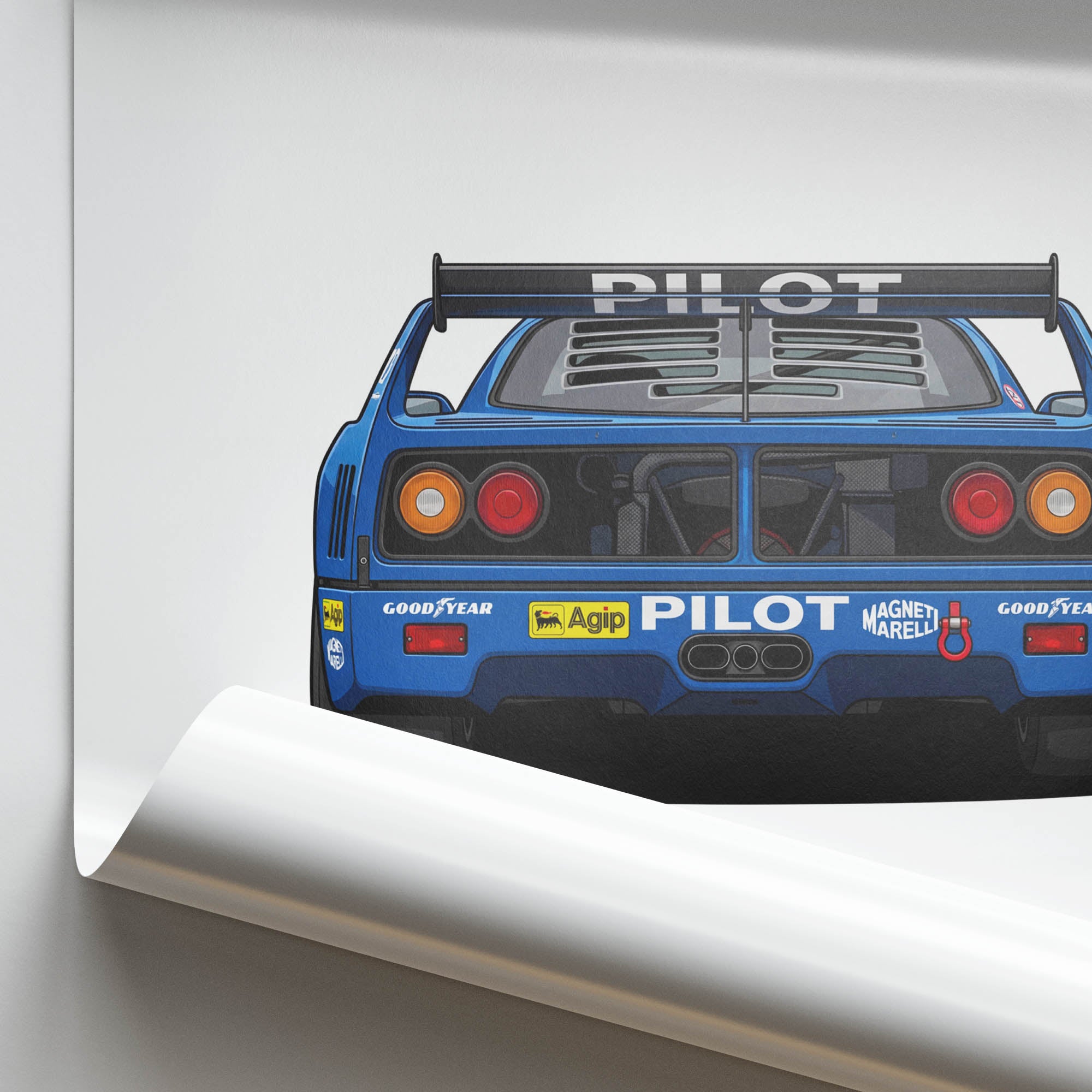 1995 Ferrari F40 LM Pilot – Car Print