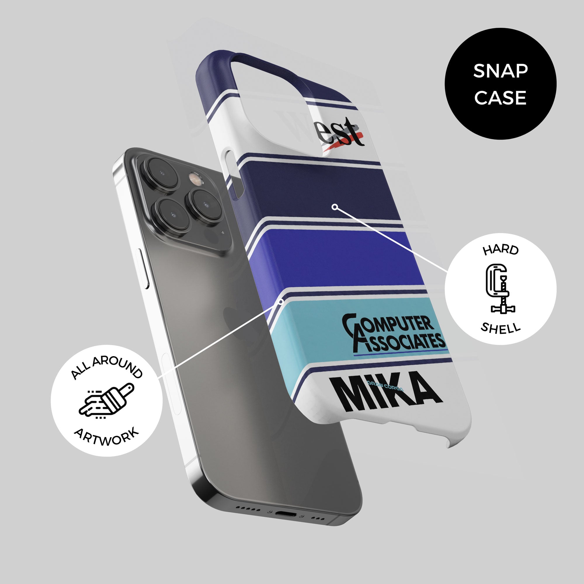 Mika Ha Kkinen F1 – Phone Case