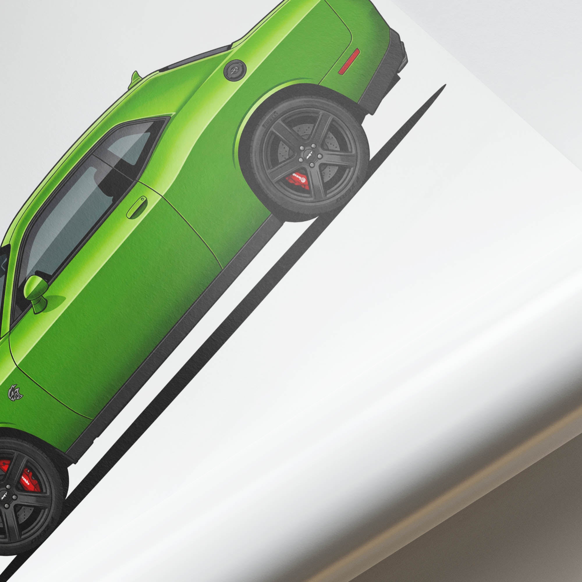 2015 Dodge Challenger SRT Hellcat Sublime – Car Print