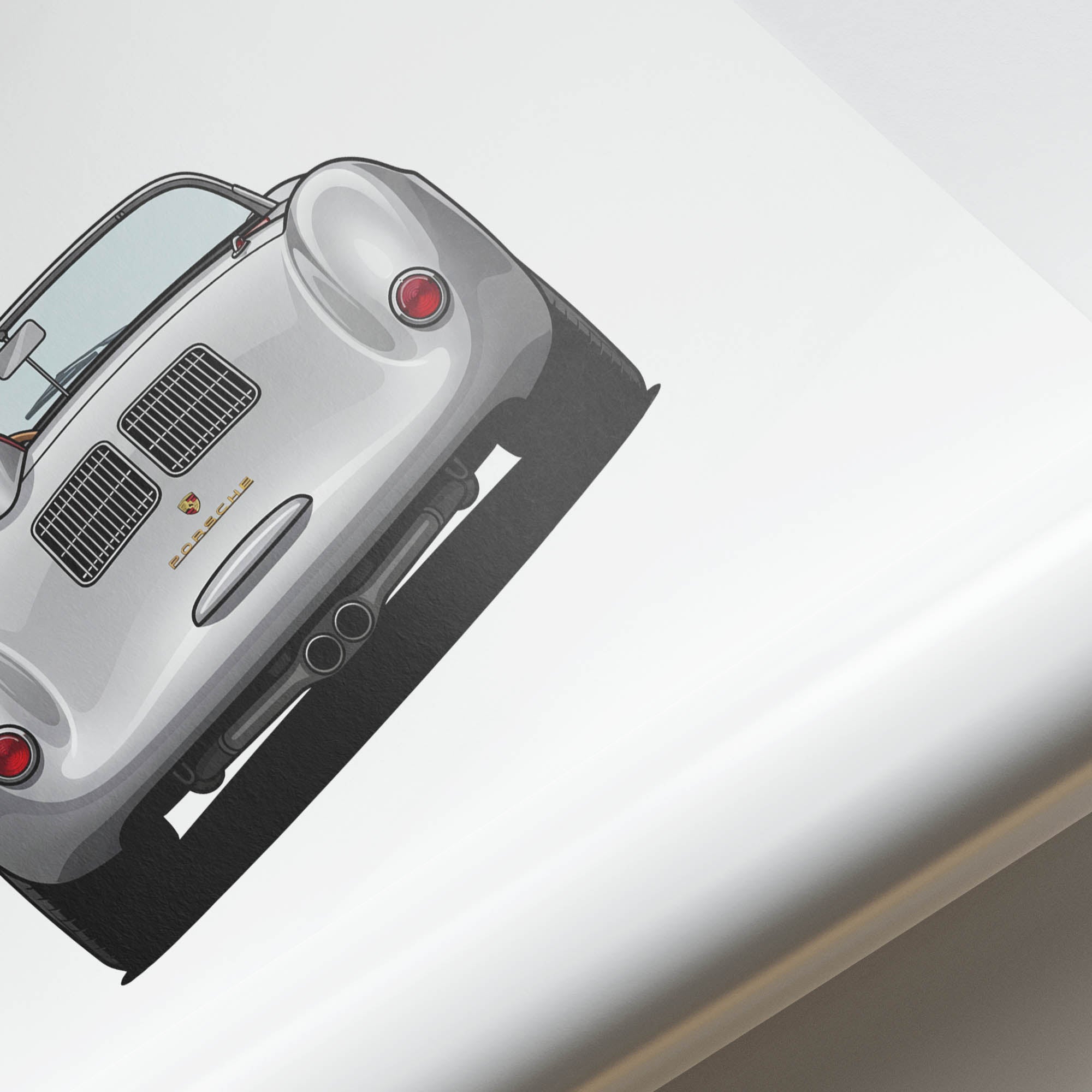 1955 Porsche 550 Spyder – Car Print (Back)