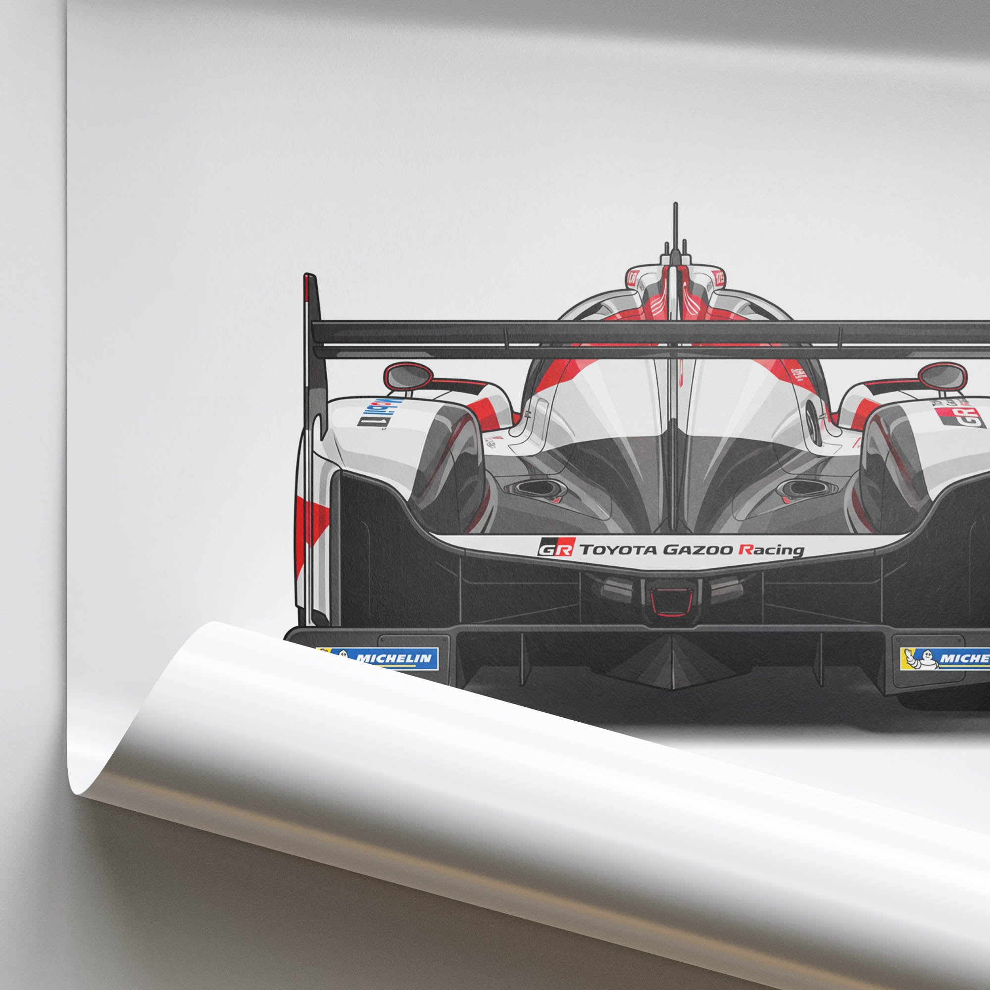 2018 Toyota TS050 Hybrid – Car Print (Back)