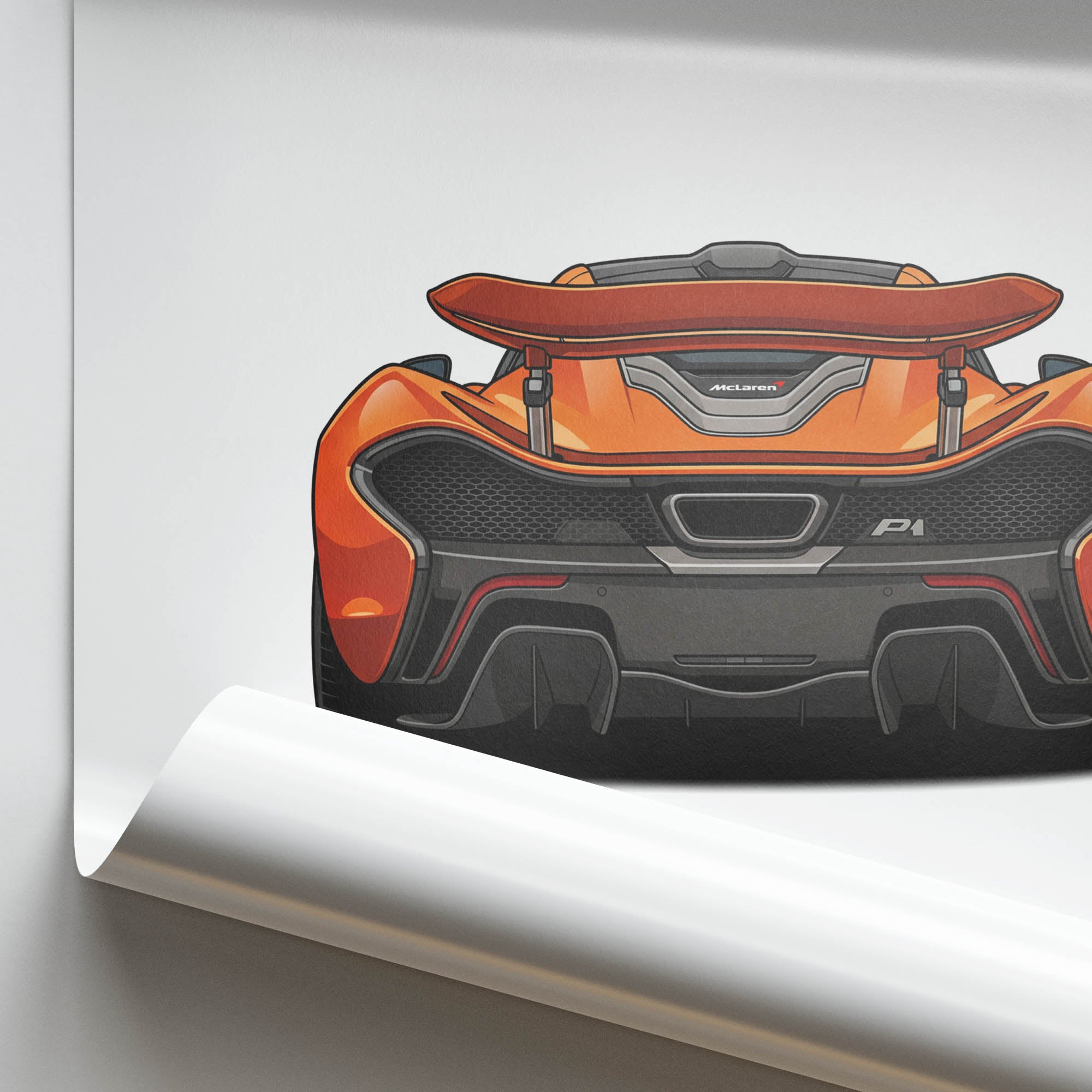 2013 McLaren P1 Volcano – Car Print